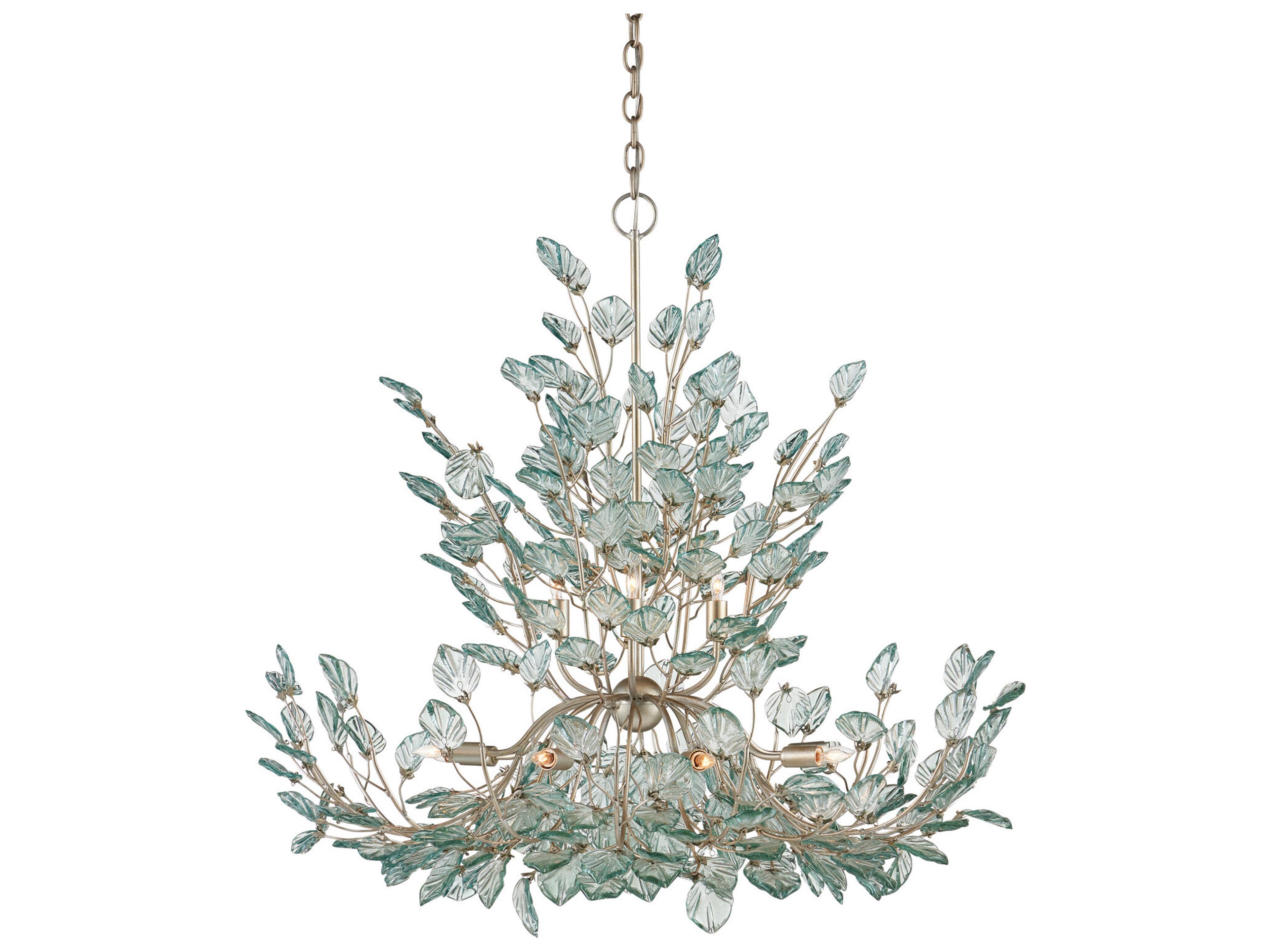 Currey & Company Baobab 12-Light Contemporary Silver Pendant