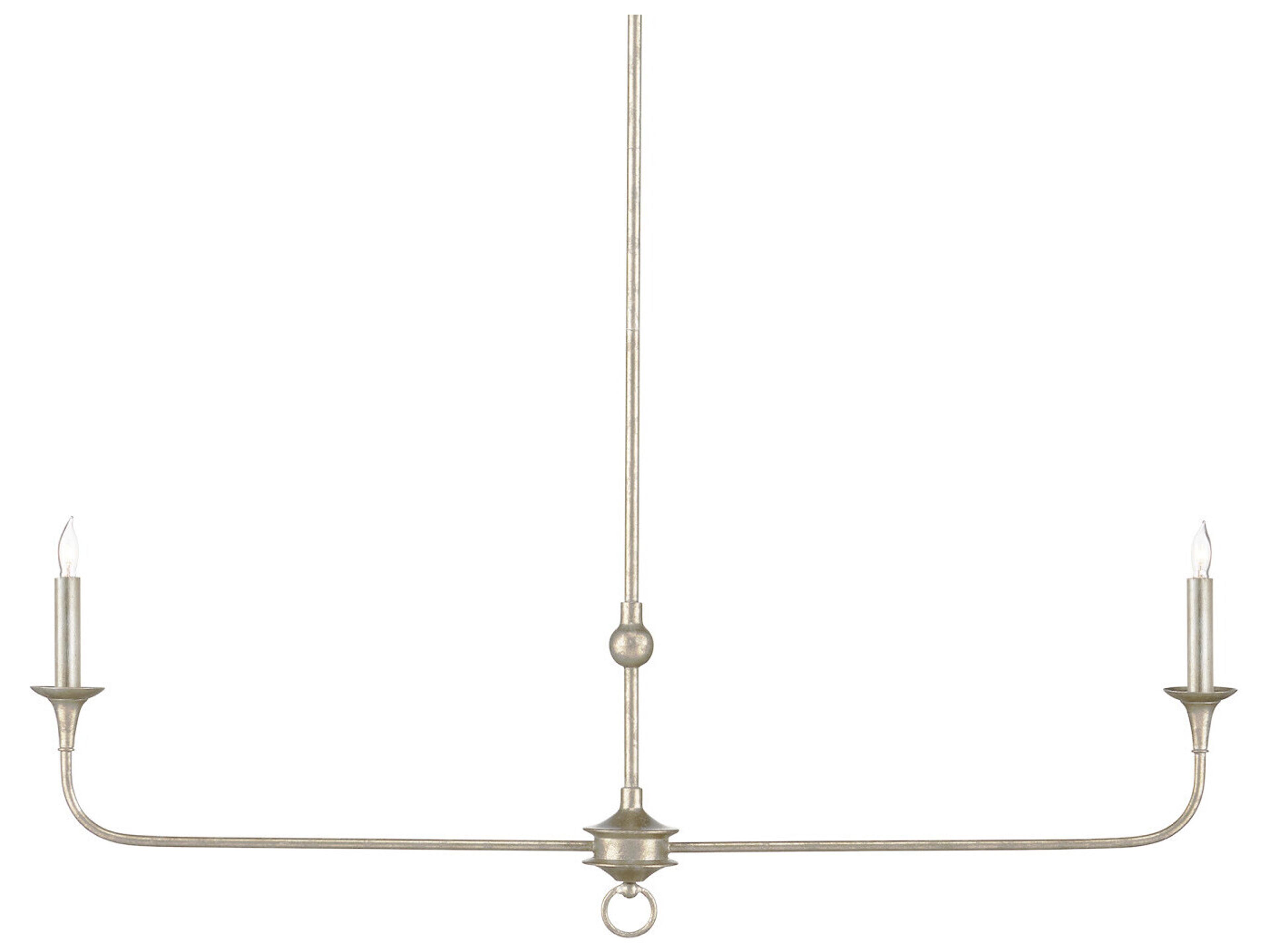 Currey & Company Nottaway 2-Light Champagne Island Pendant