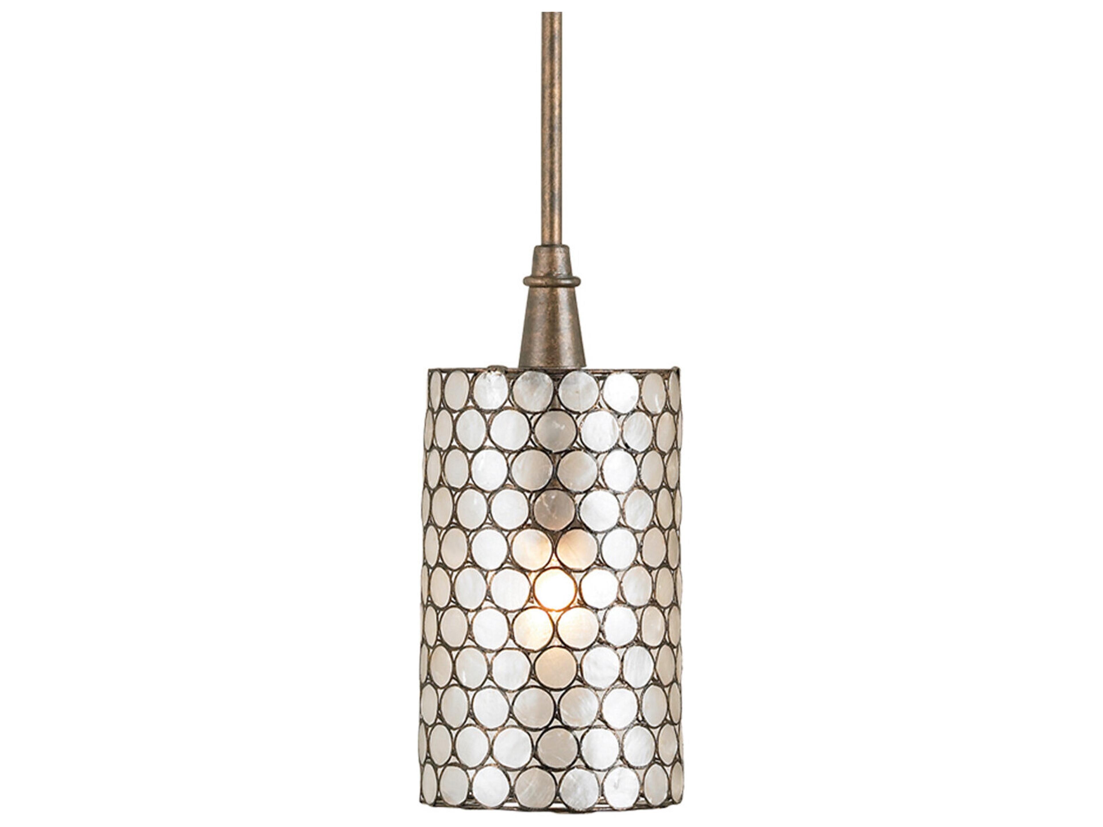 Currey & Company Regatta 1-Light Cupertino Copper Cylinder Mini Pendant