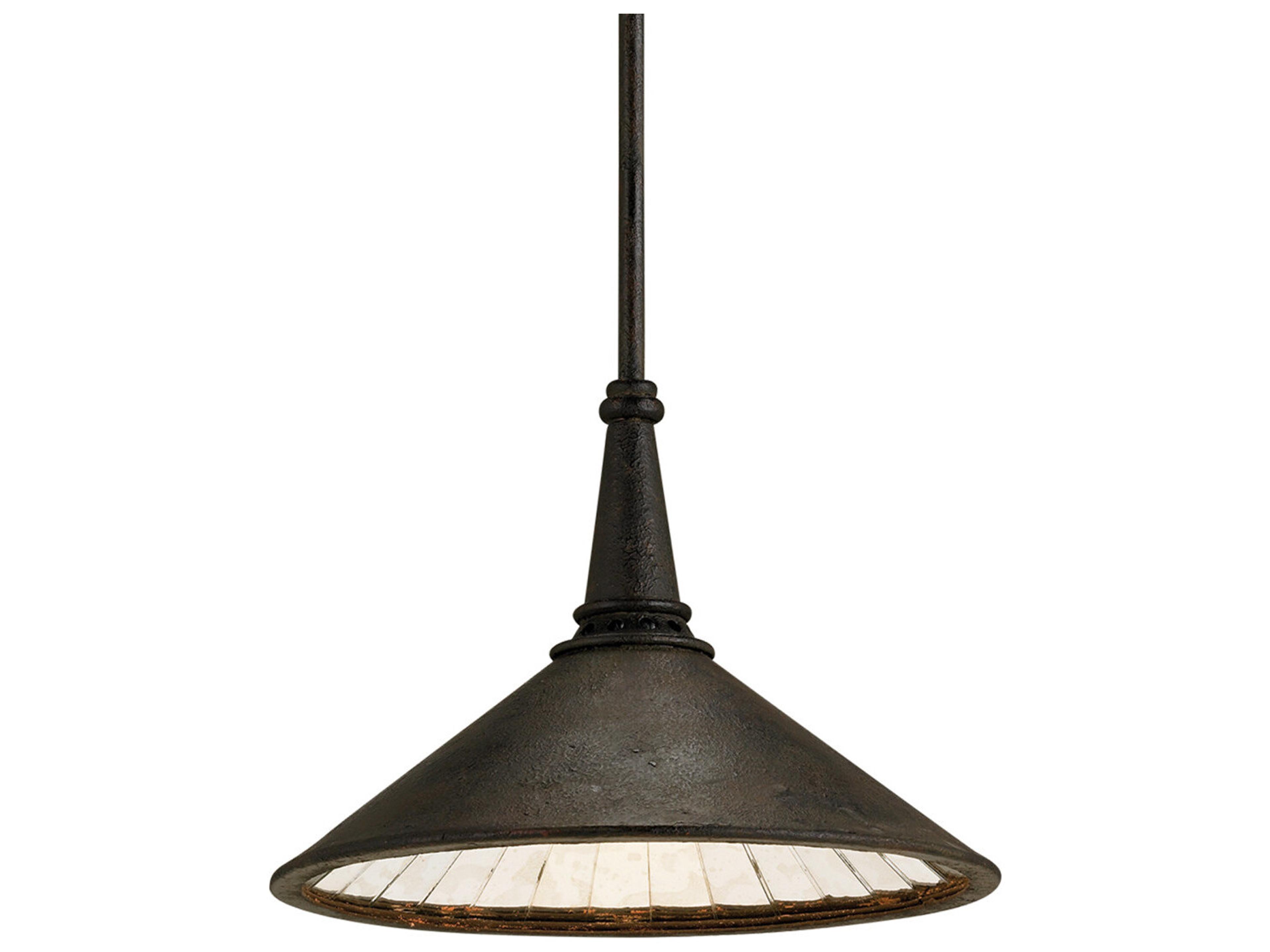 Currey & Company Manuscript 1-Light Jerry Pair Black Glass Pendant