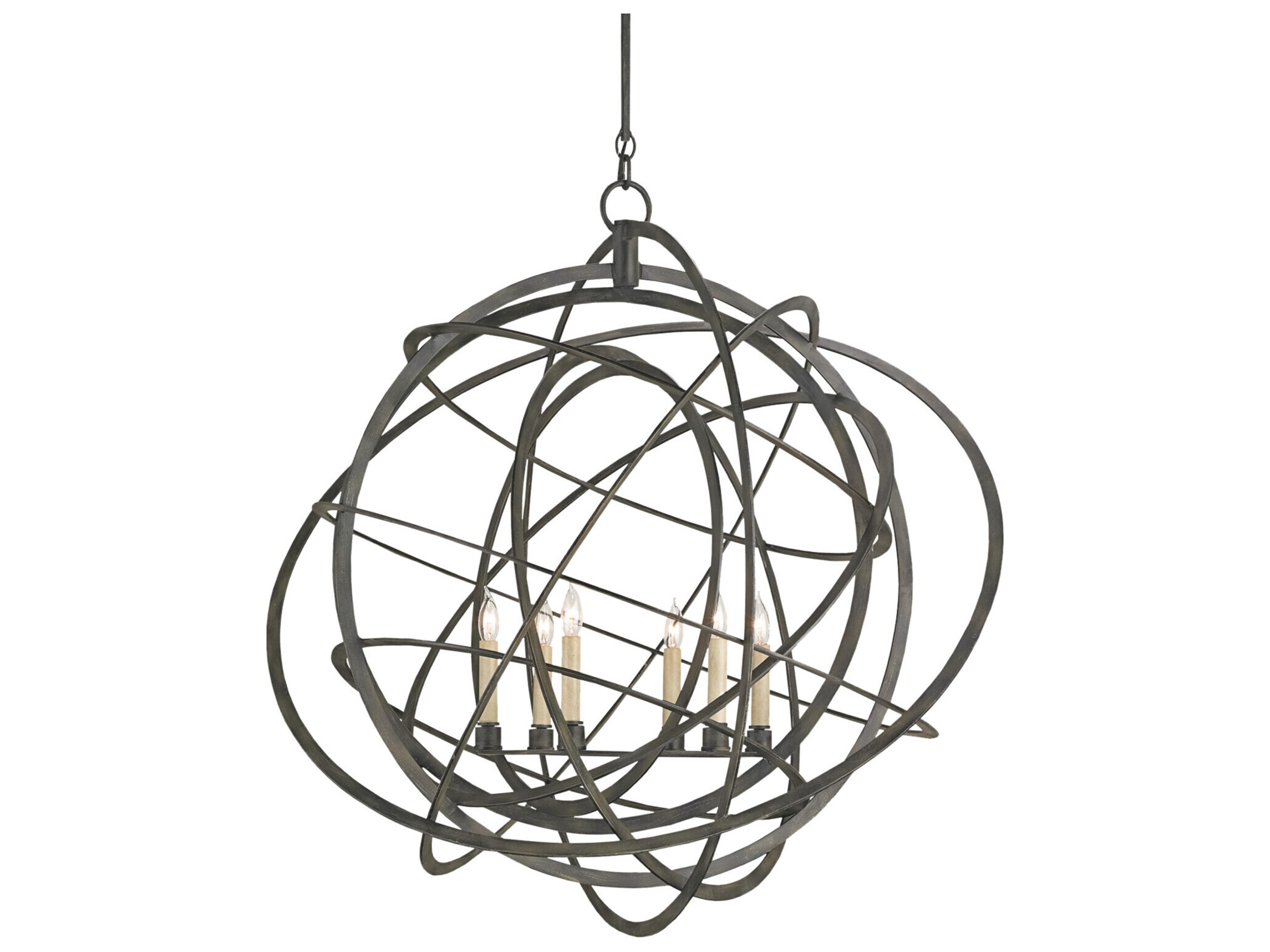 Genesis Black Iron Candelabra Chandelier