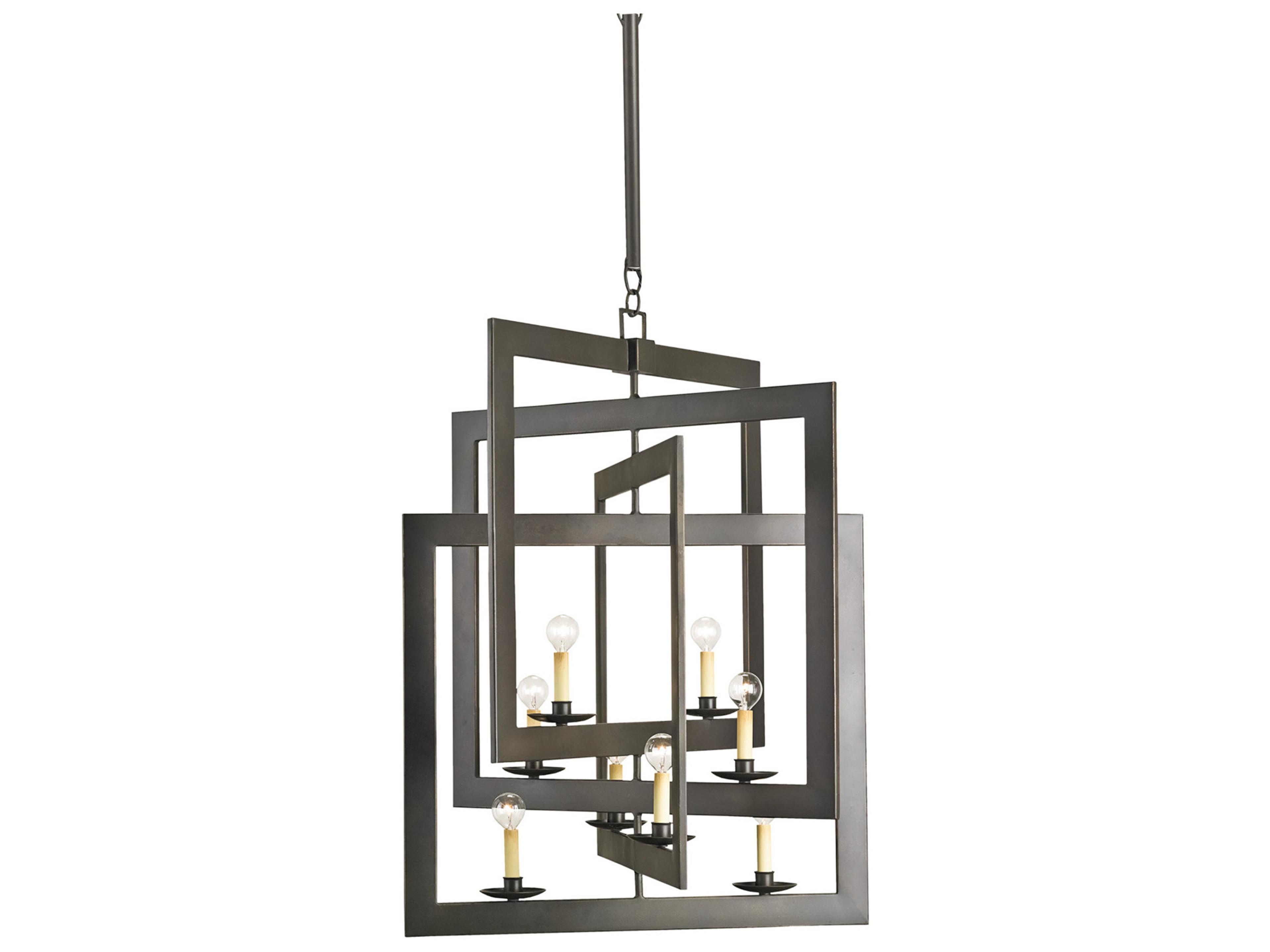 Currey & Company Middleton 8-Light Bronze Gold Candelabra Chandelier