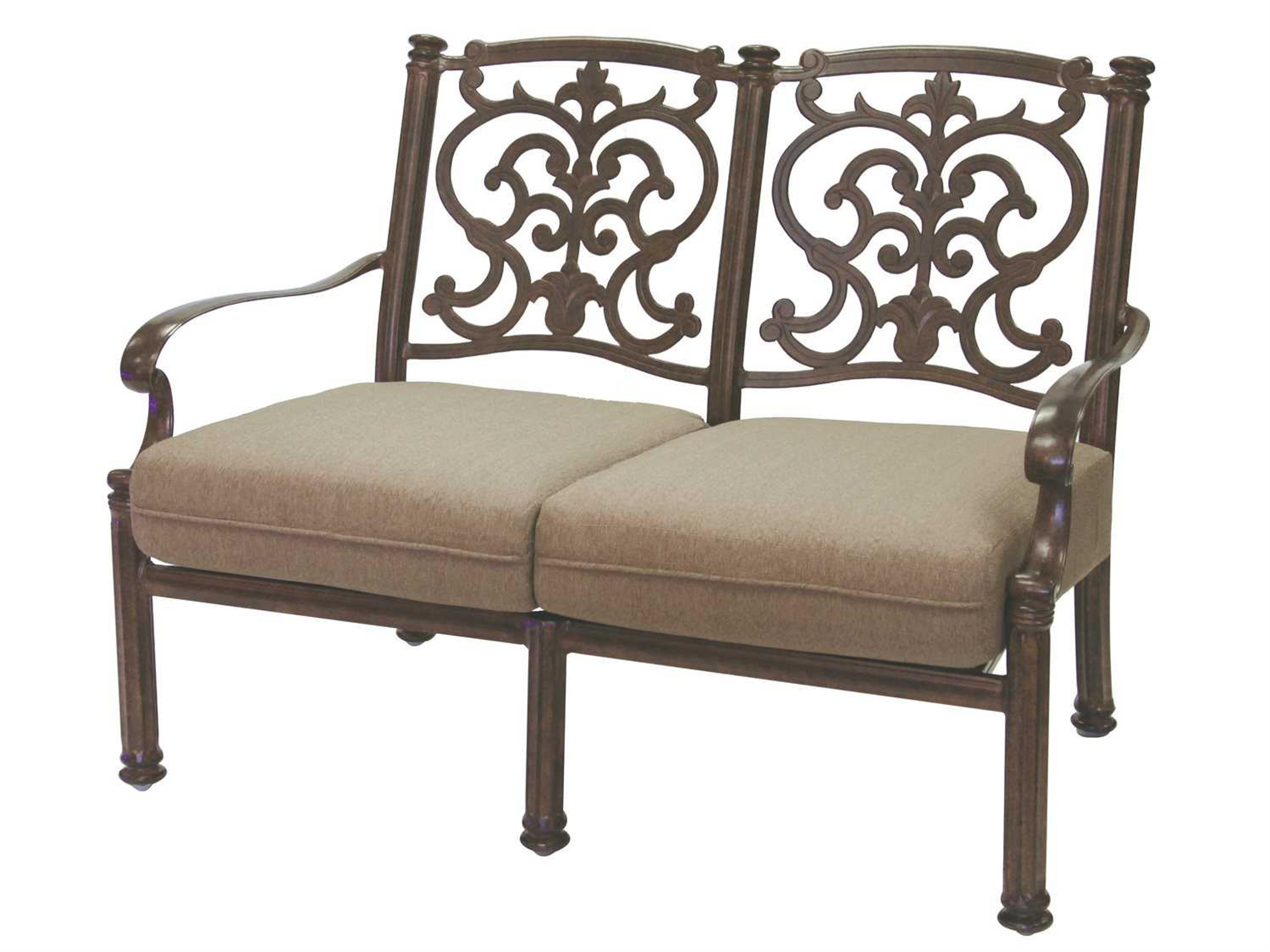 Darlee Outdoor Living Santa Barbara Replacement Loveseat Seat and Back Cushion