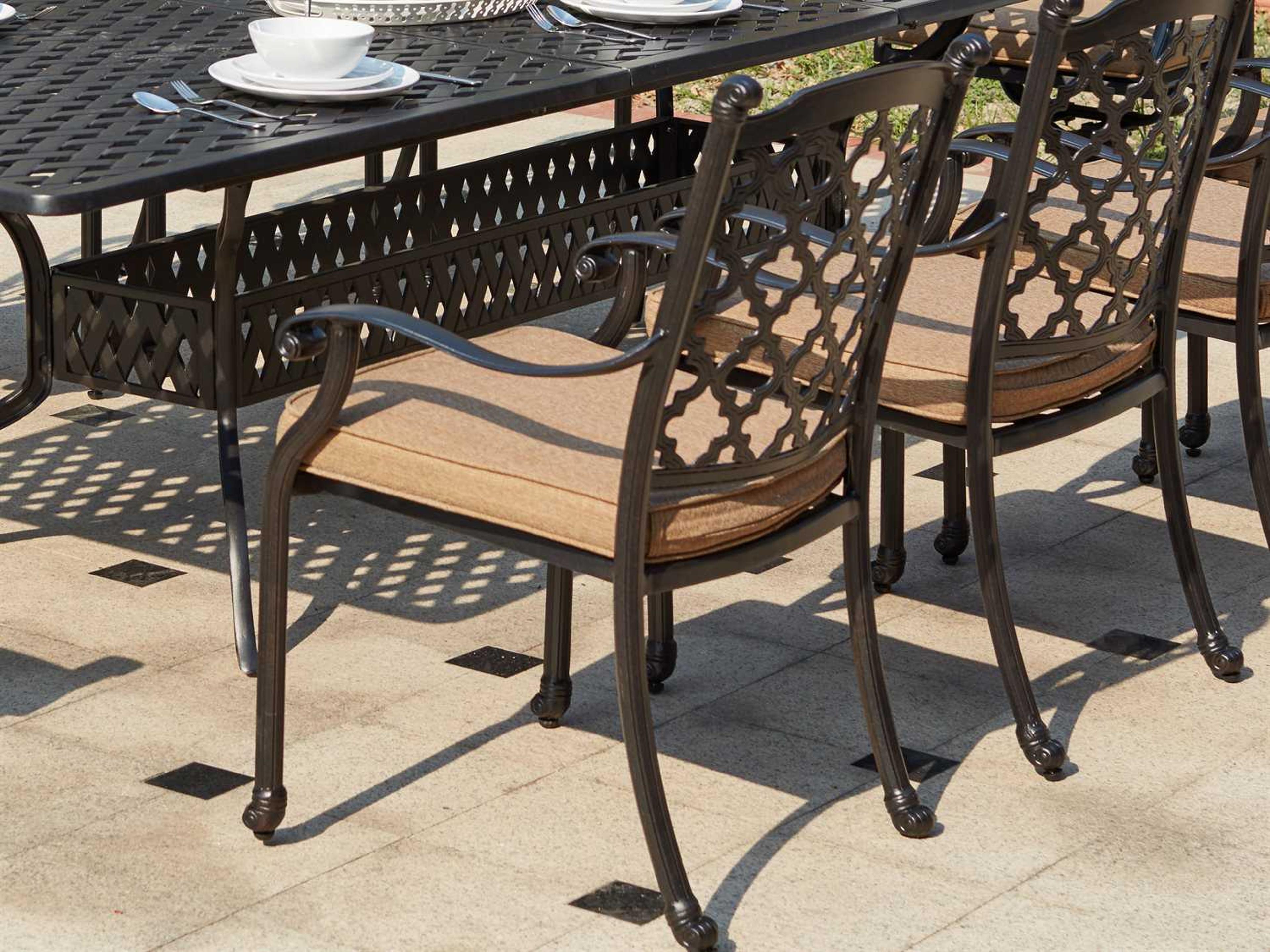Darlee Outdoor Living Standard Madison Cast Aluminum Dining Chair in Antique Bronze