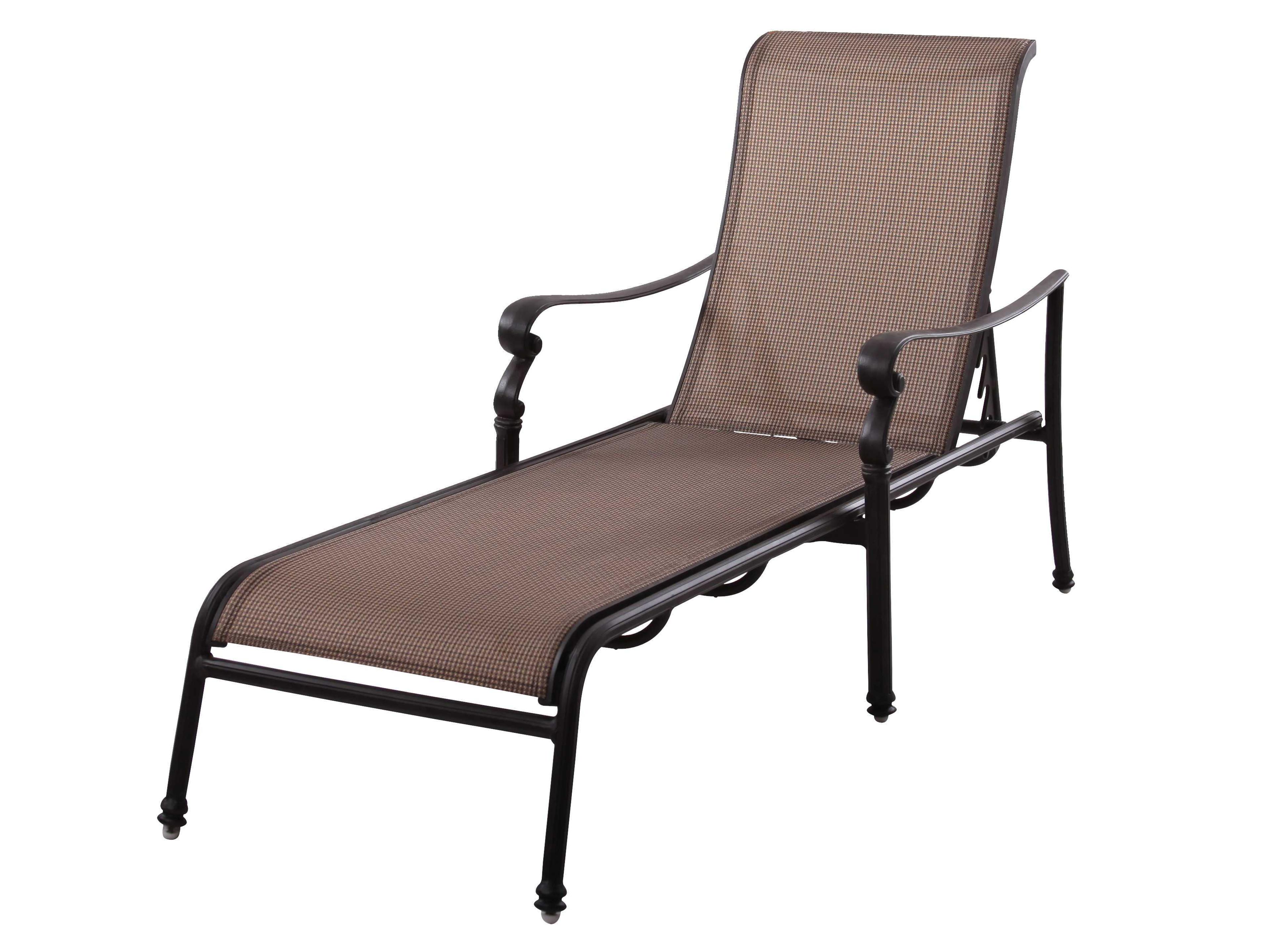 Darlee Outdoor Living Monterey Cast Aluminum Antique Bronze Chaise Lounge