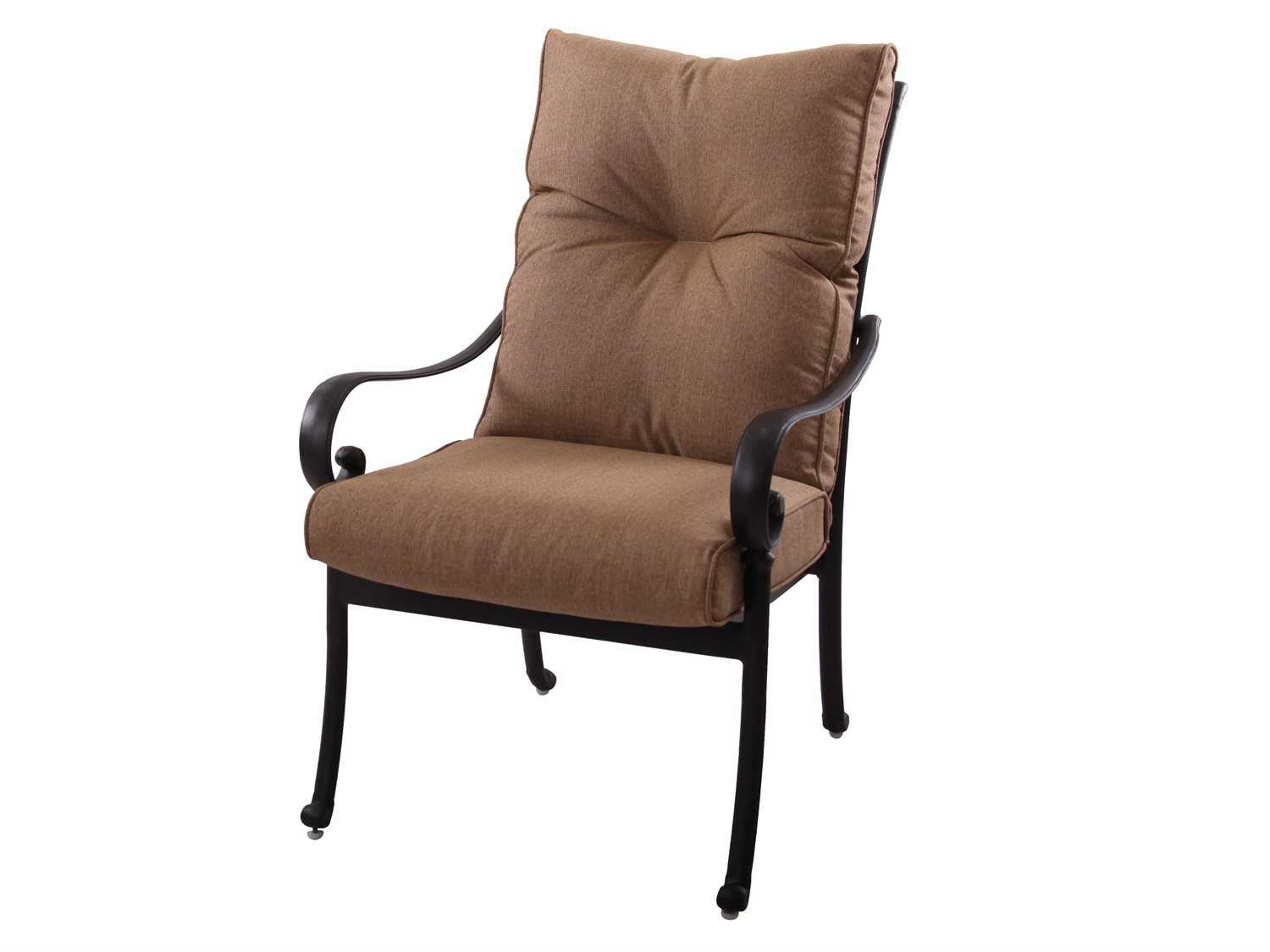 Darlee Outdoor Living Santa Anita Replacement Dining Chair Seat and Back Cushion