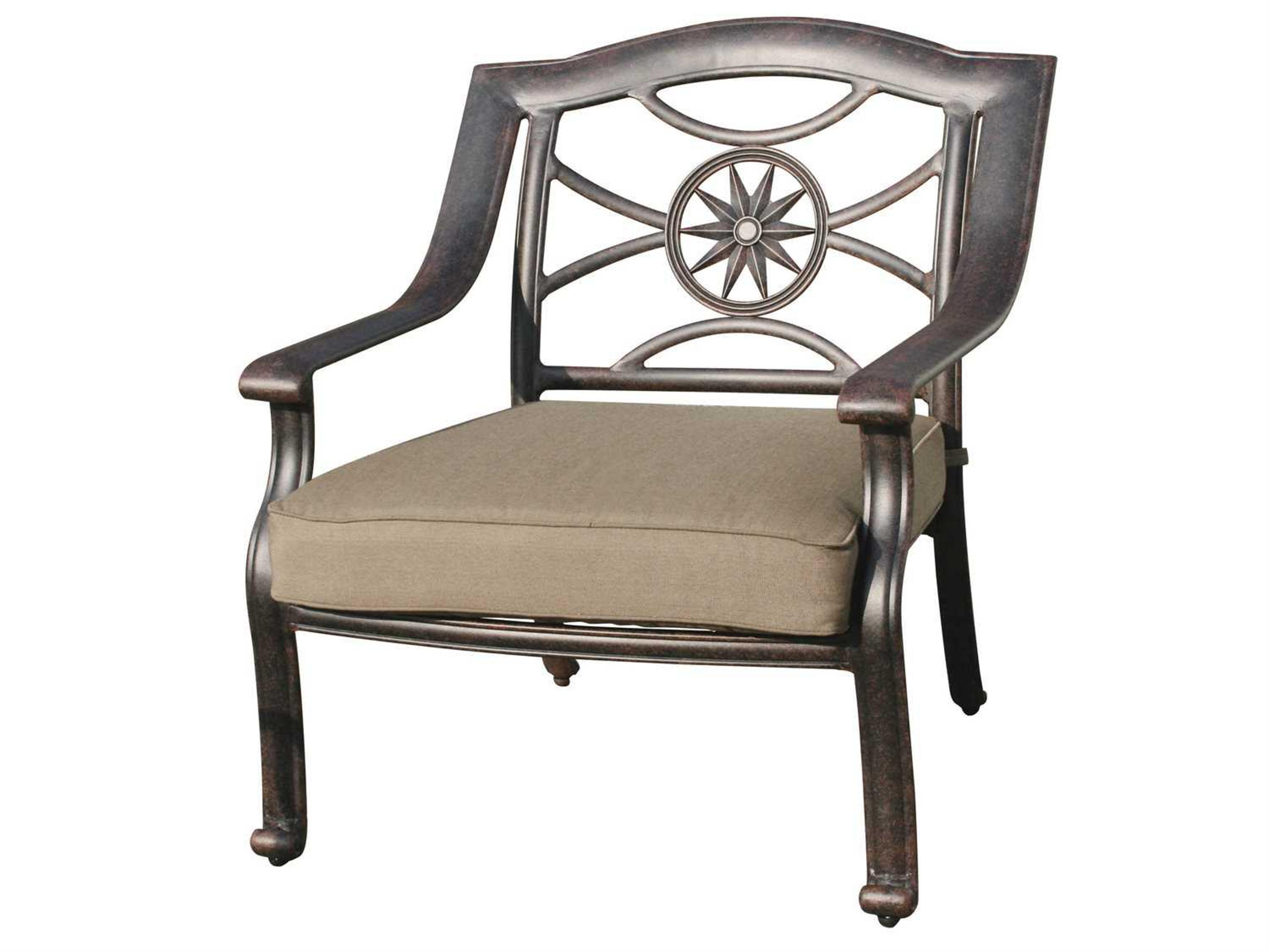 Darlee Outdoor Living Ten Star Replacement Club Chair Seat and Back Cushion