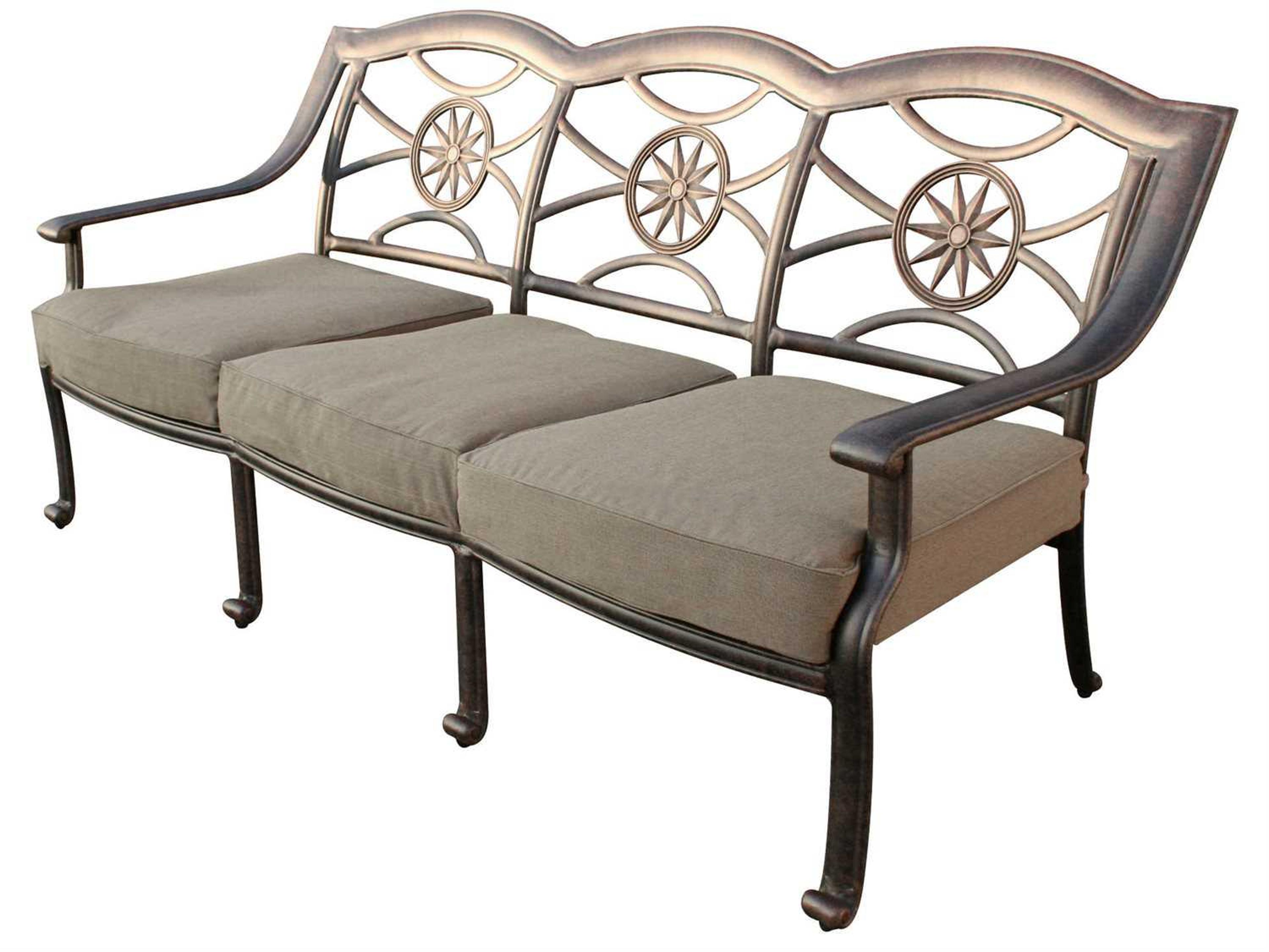 Darlee Outdoor Living Ten Star Replacement Sofa Seat and Back Cushion