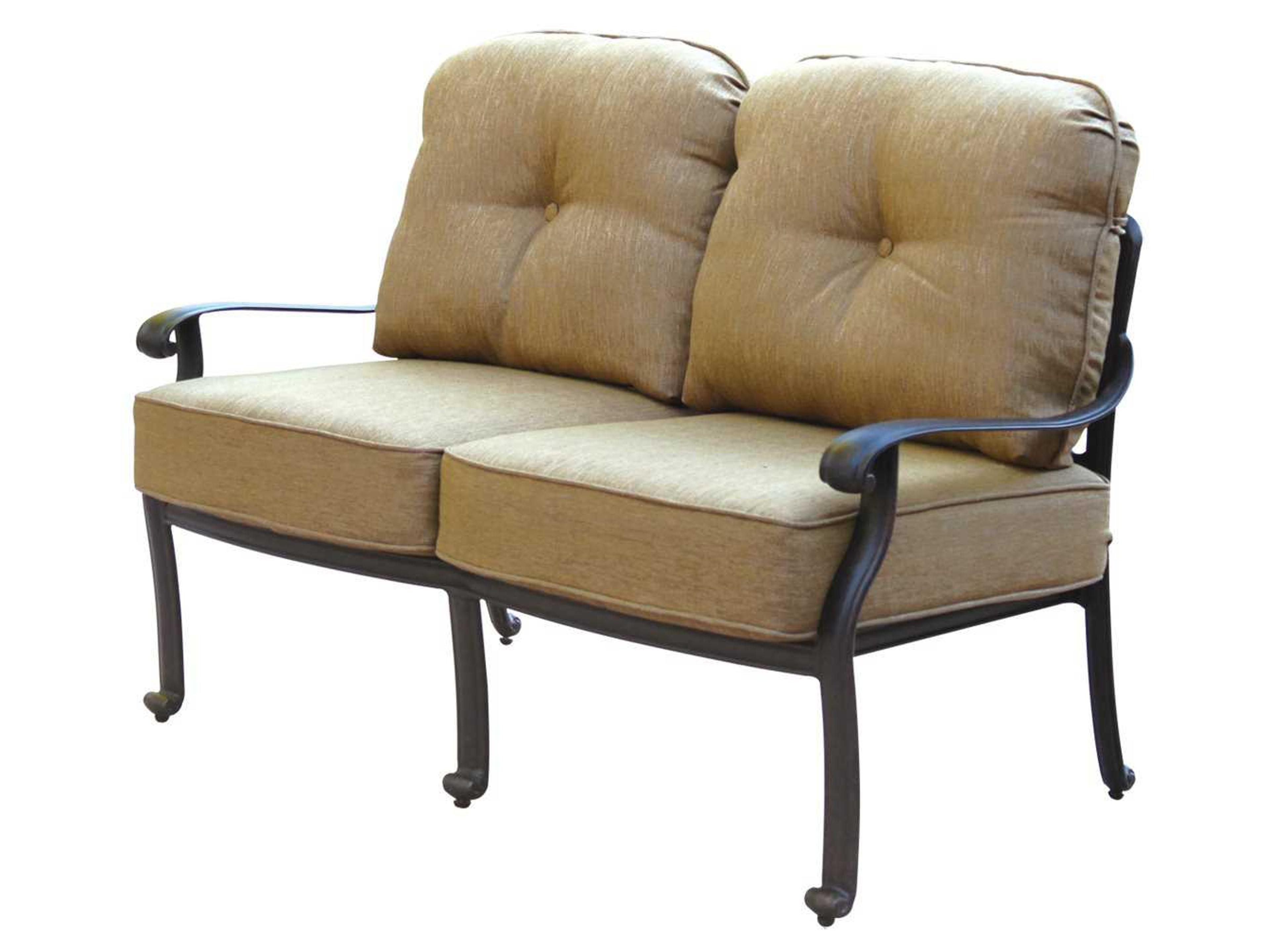 Darlee Outdoor Living Elisabeth Cast Aluminum Antique Bronze Loveseat