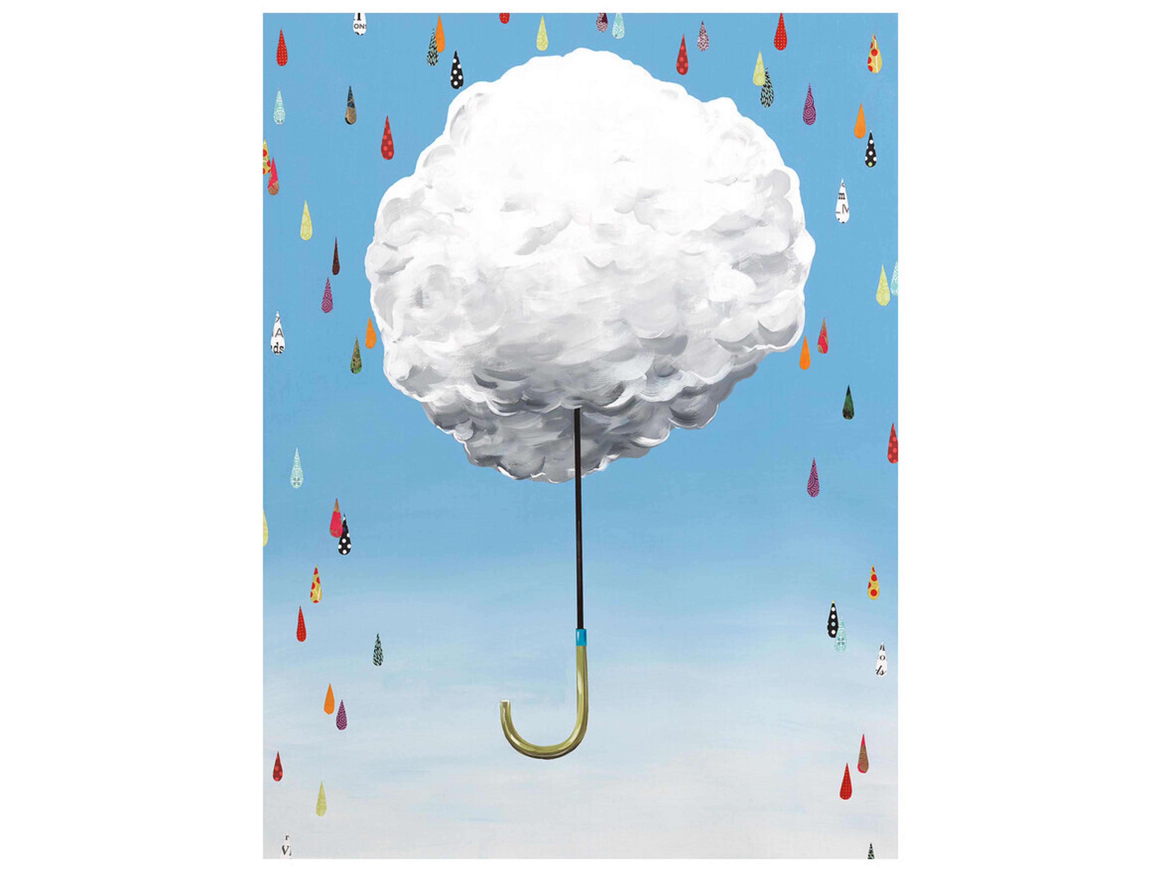 Daleno Polka Dot Rain Wall Art