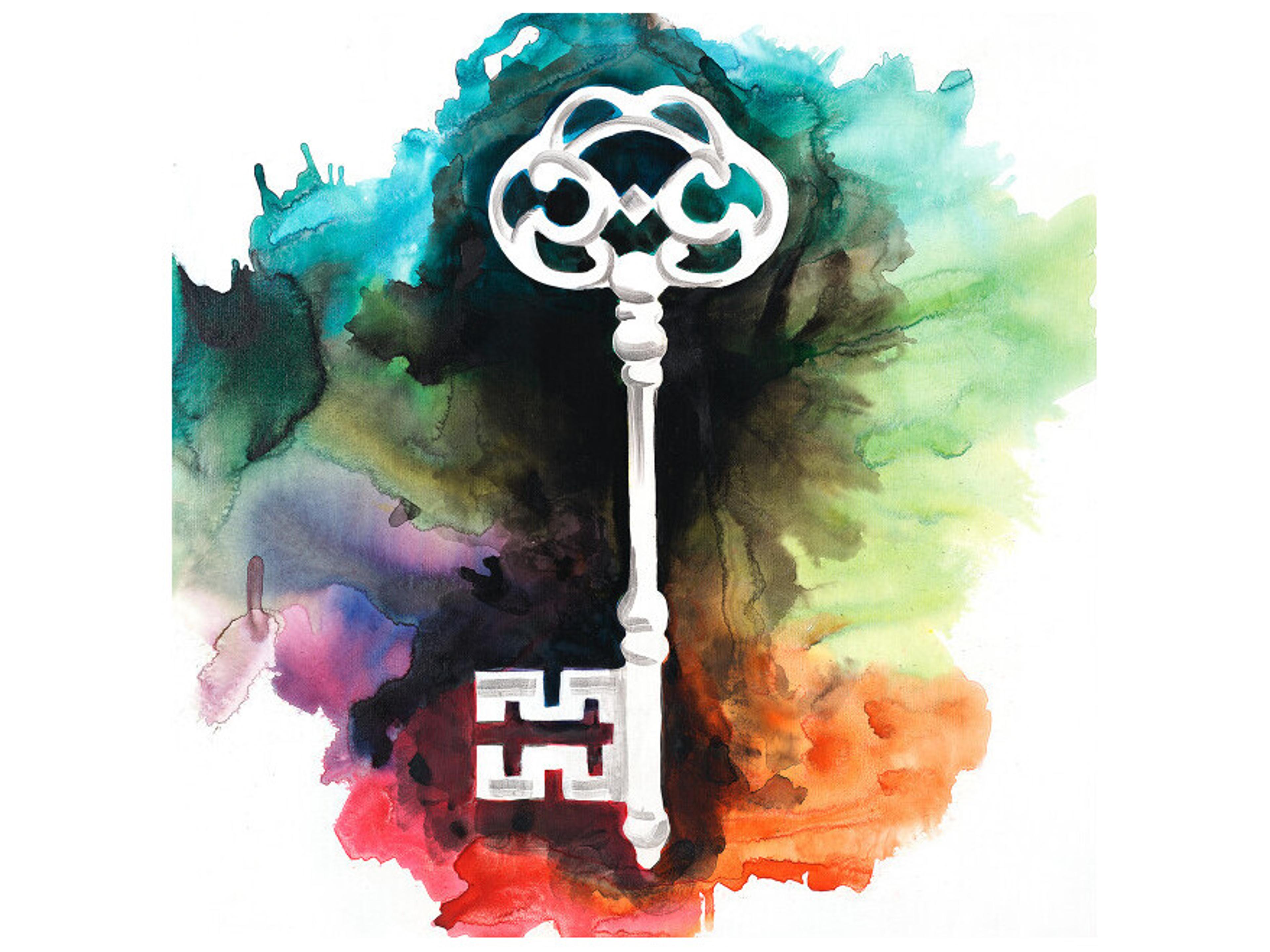 Daleno Heart Keys III Wall Art