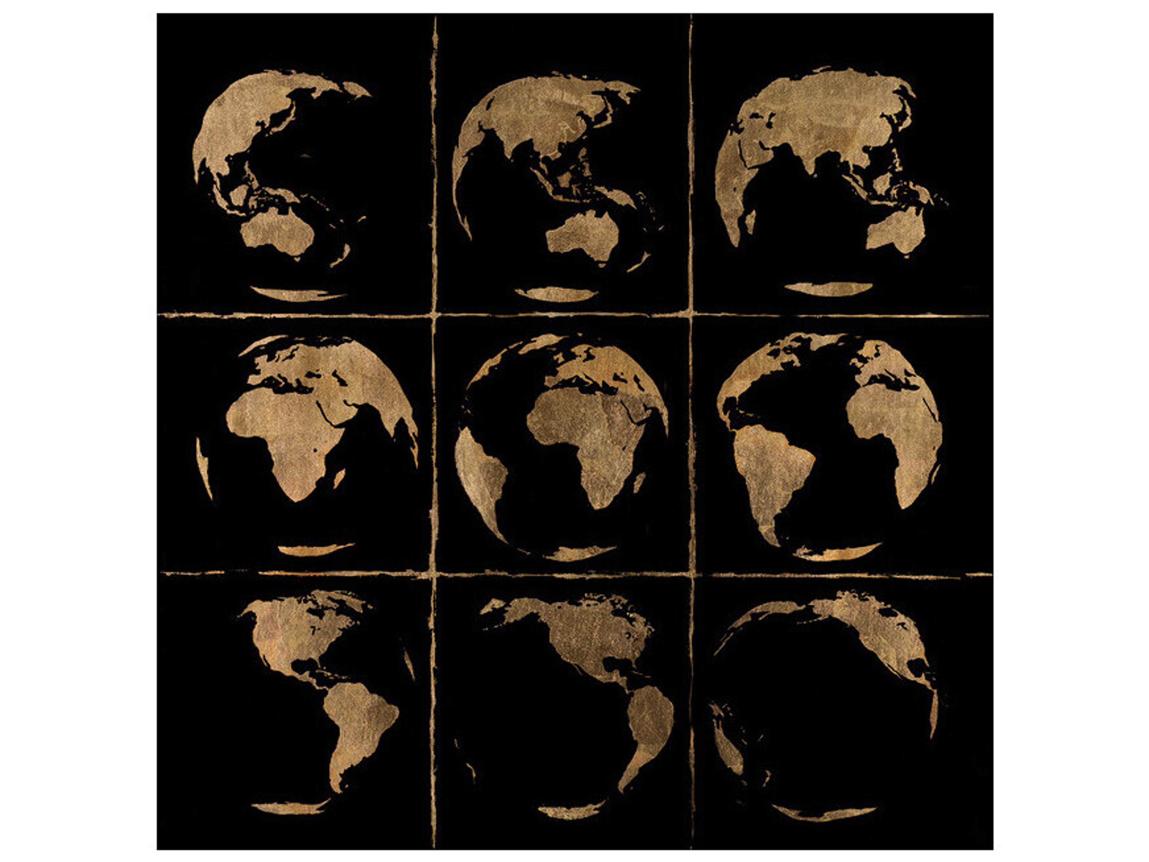 Daleno Golden Orbit Wall Art