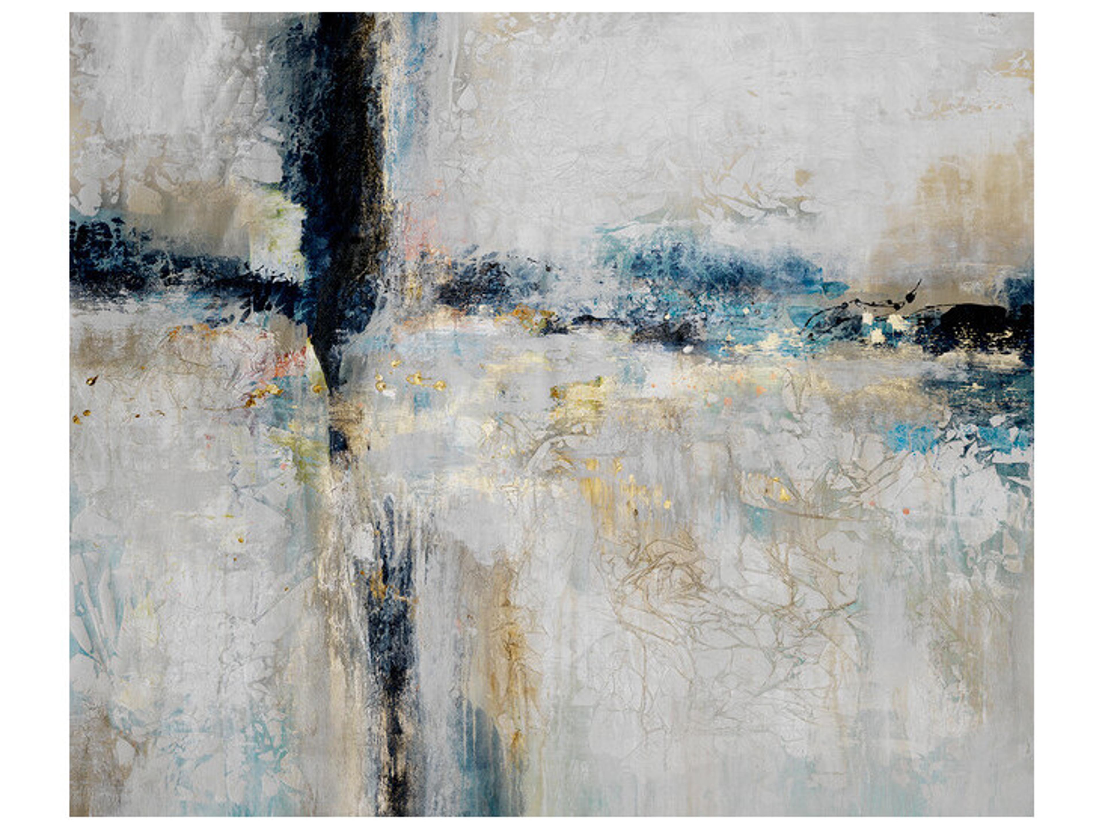 Daleno Marbled with Blue Wall Art