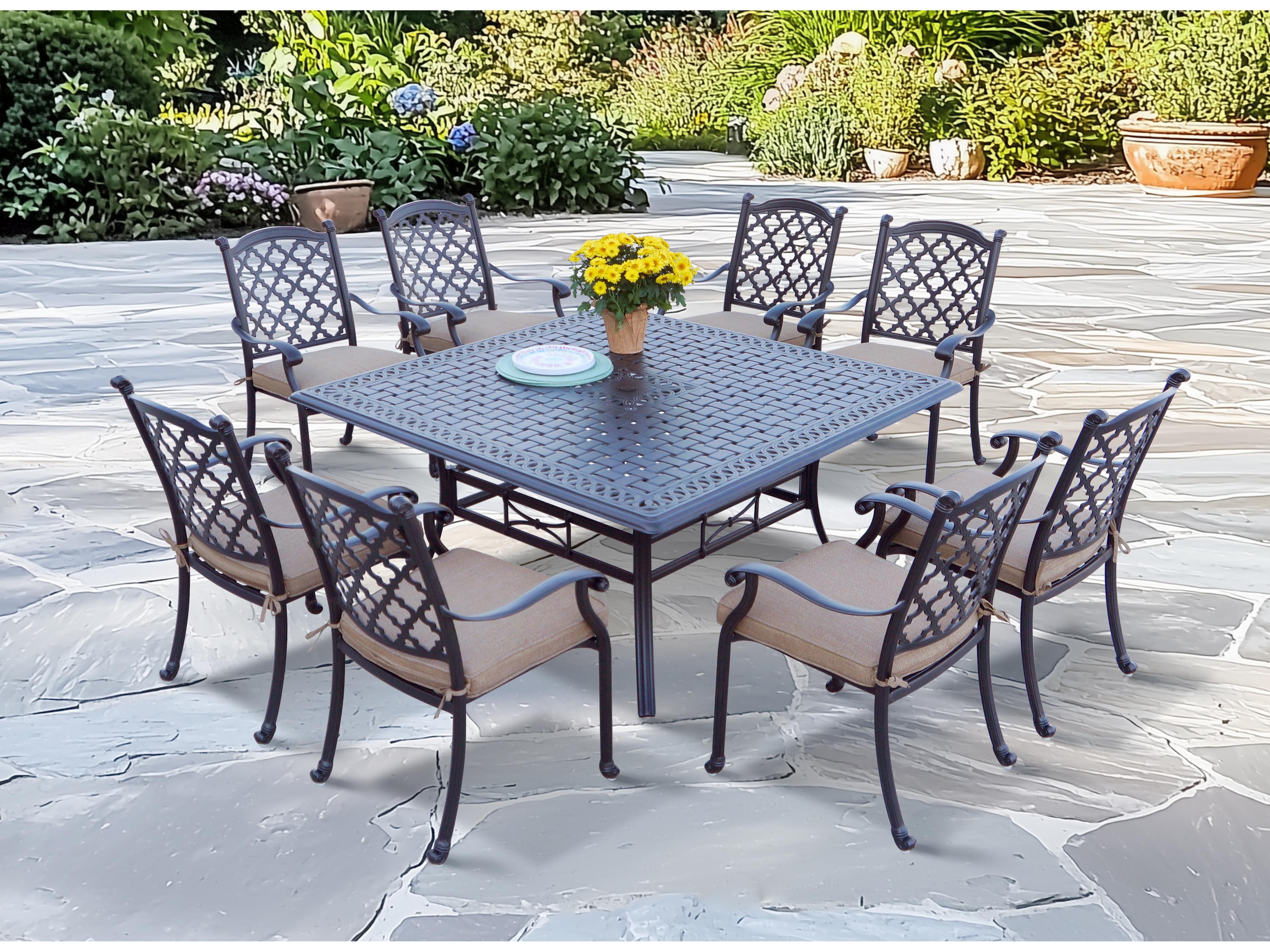 Darlee Outdoor Living Madison Cast Aluminum 9-PiecePatio Dining Set