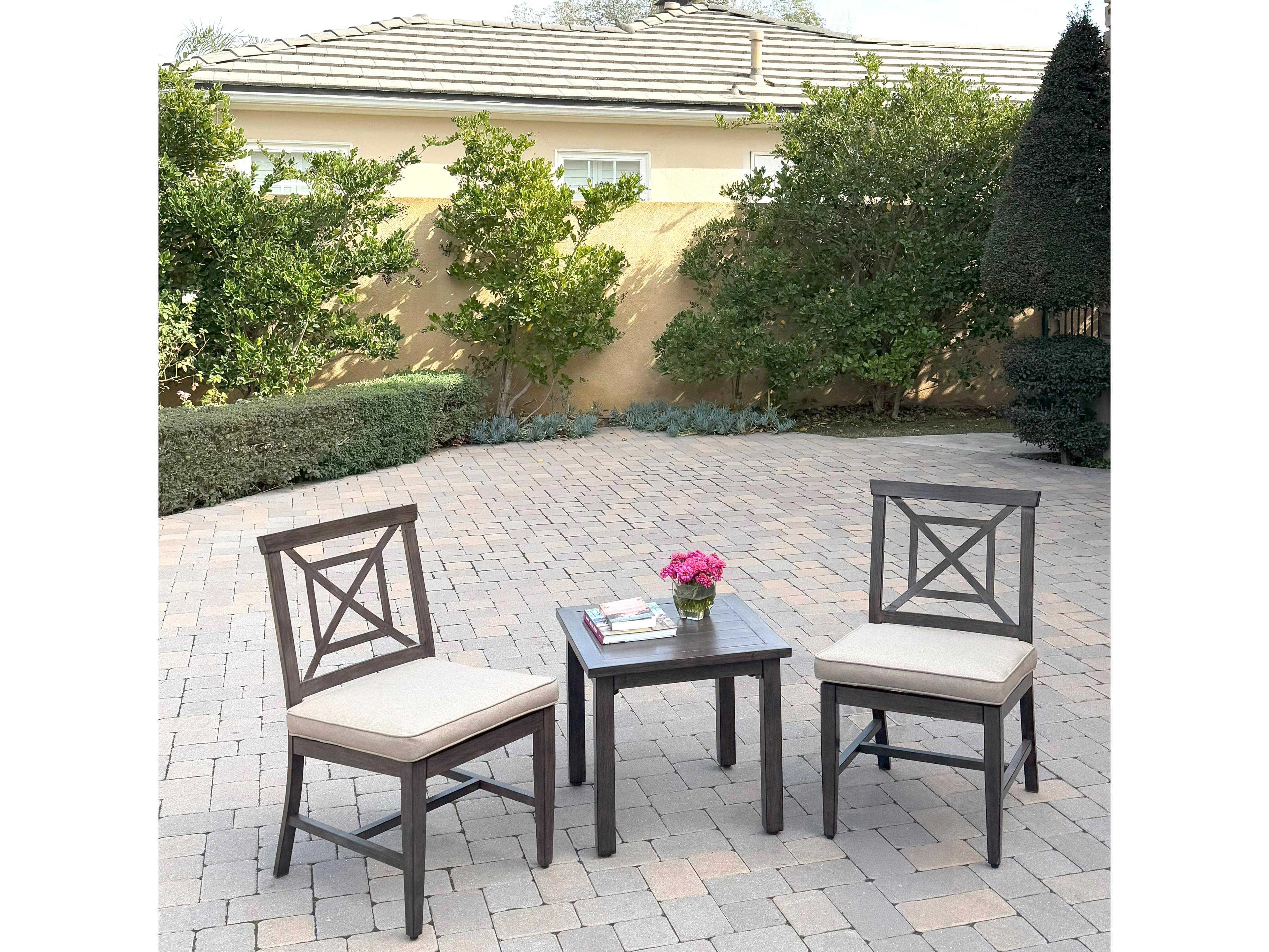 Darlee Outdoor Living Atlantis Aluminum 3-Piece Patio Conversation Set