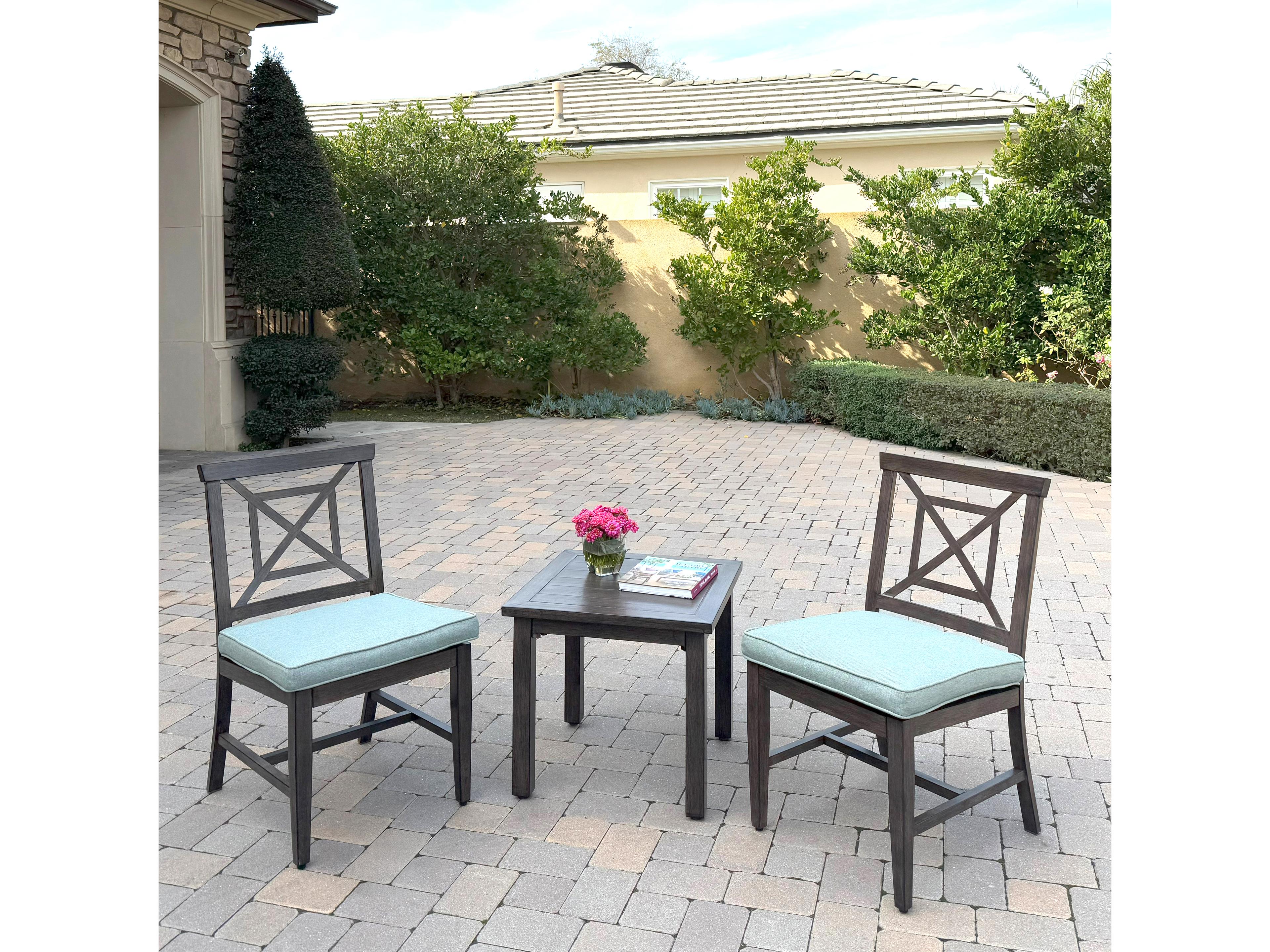 Darlee Outdoor Living Atlantis Aluminum 3-Piece Patio Conversation Set