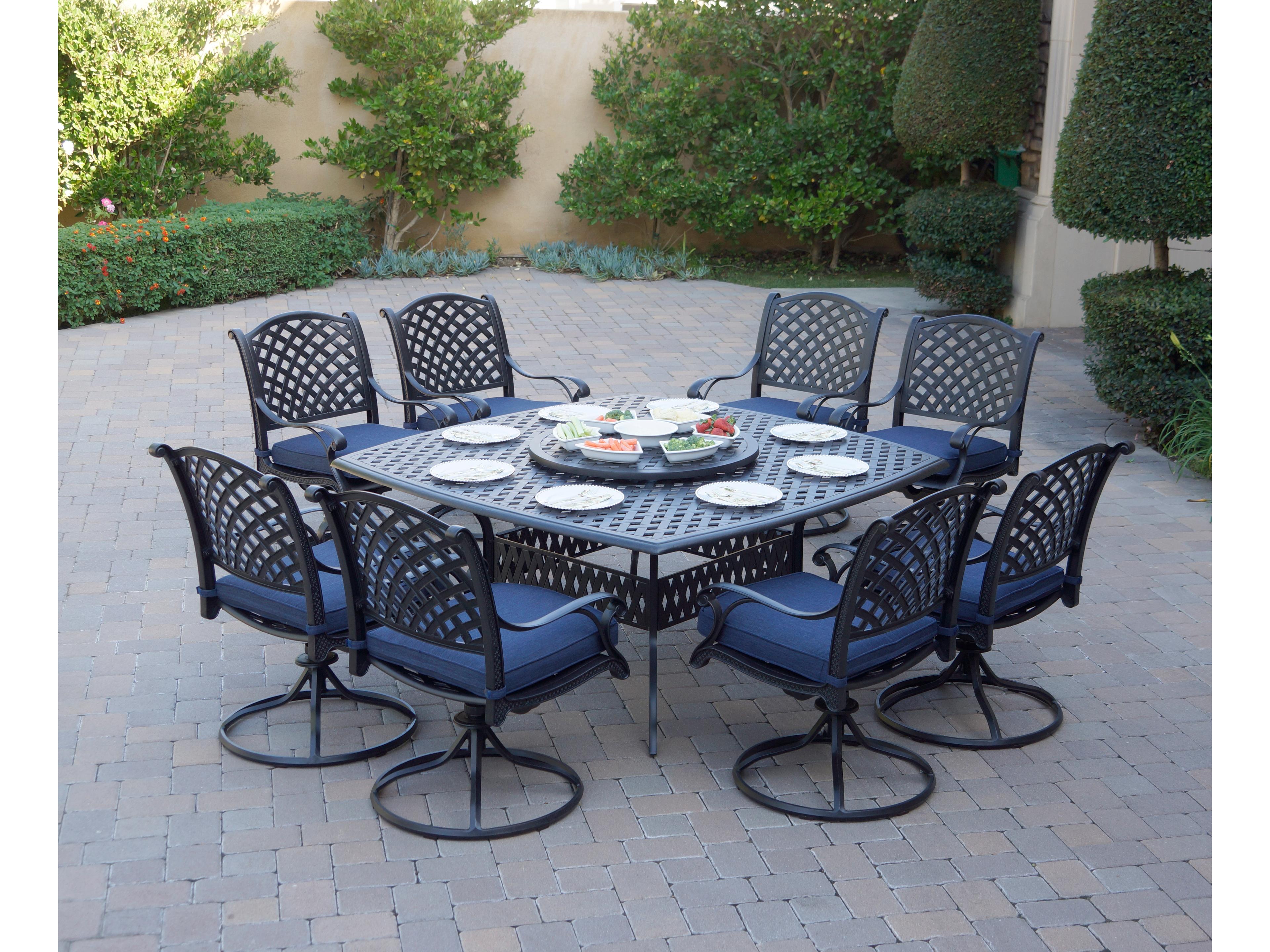 Darlee Outdoor Living Nassau Cast Aluminum 10-Piece Patio Dining Set