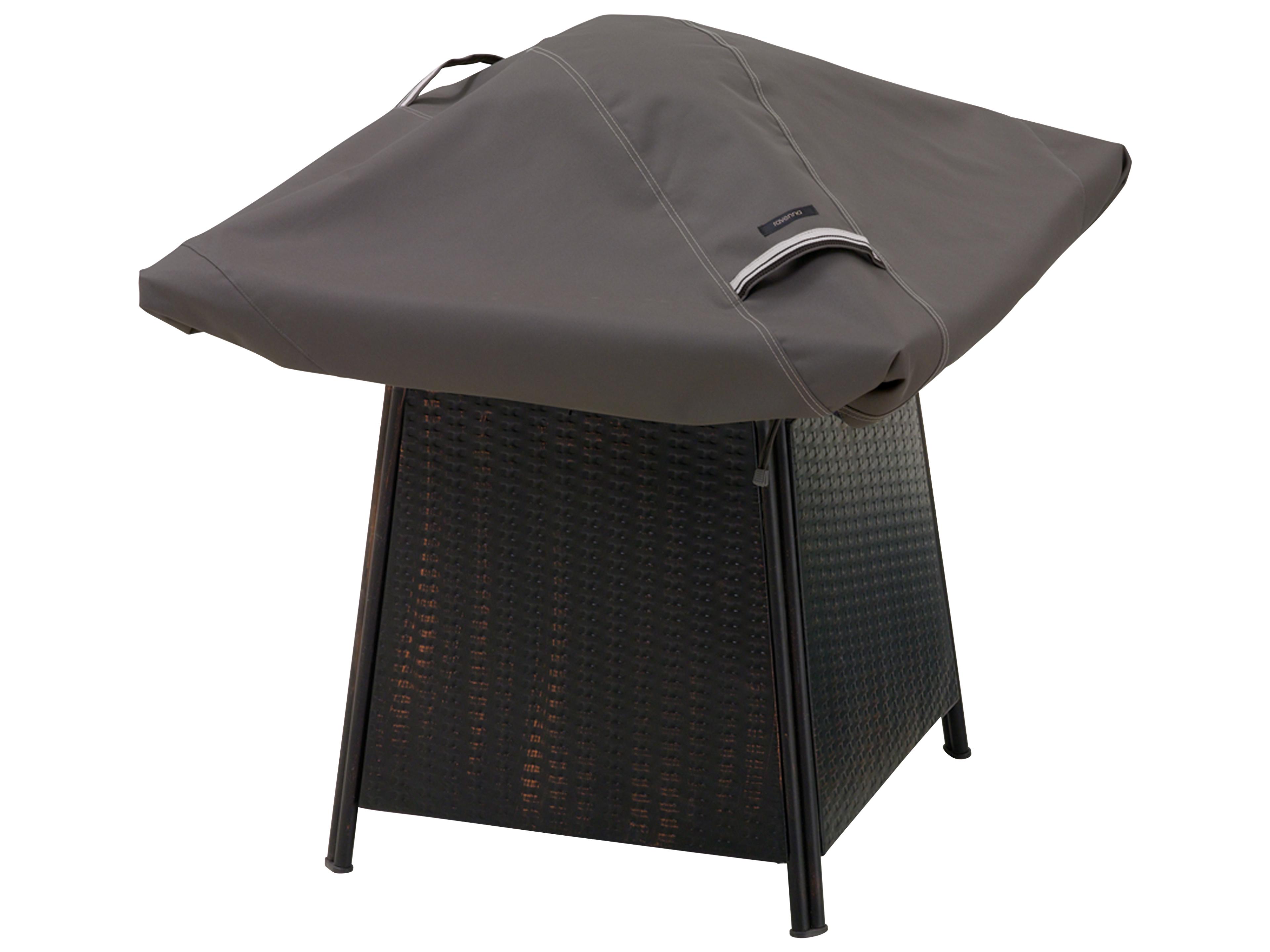 Duck Covers Ravenna Dark Taupe 40 Inch Square Fire Pit Cover