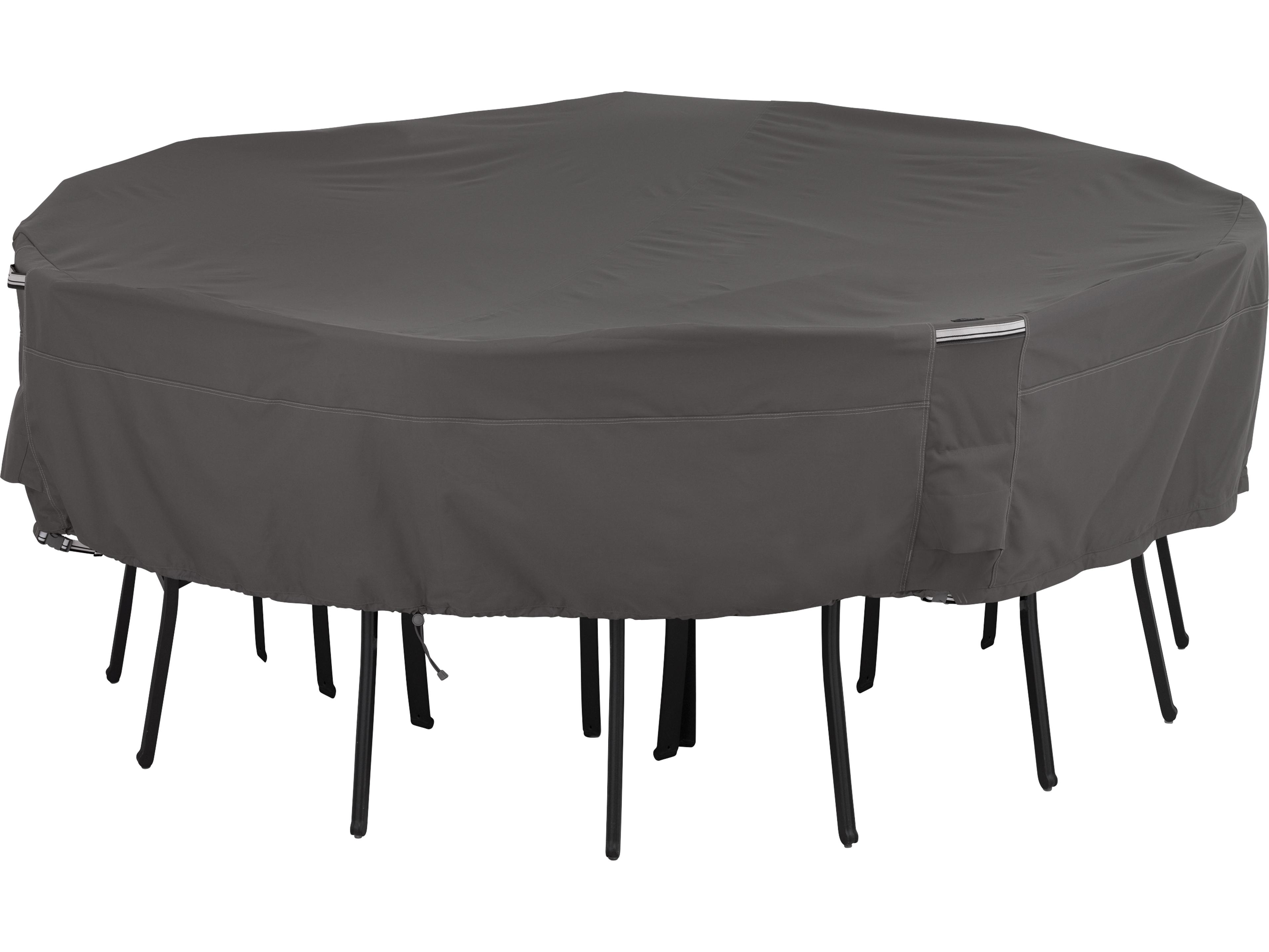 Duck Covers Ravenna Dark Taupe 98 Inch Square & Chair Set Cover