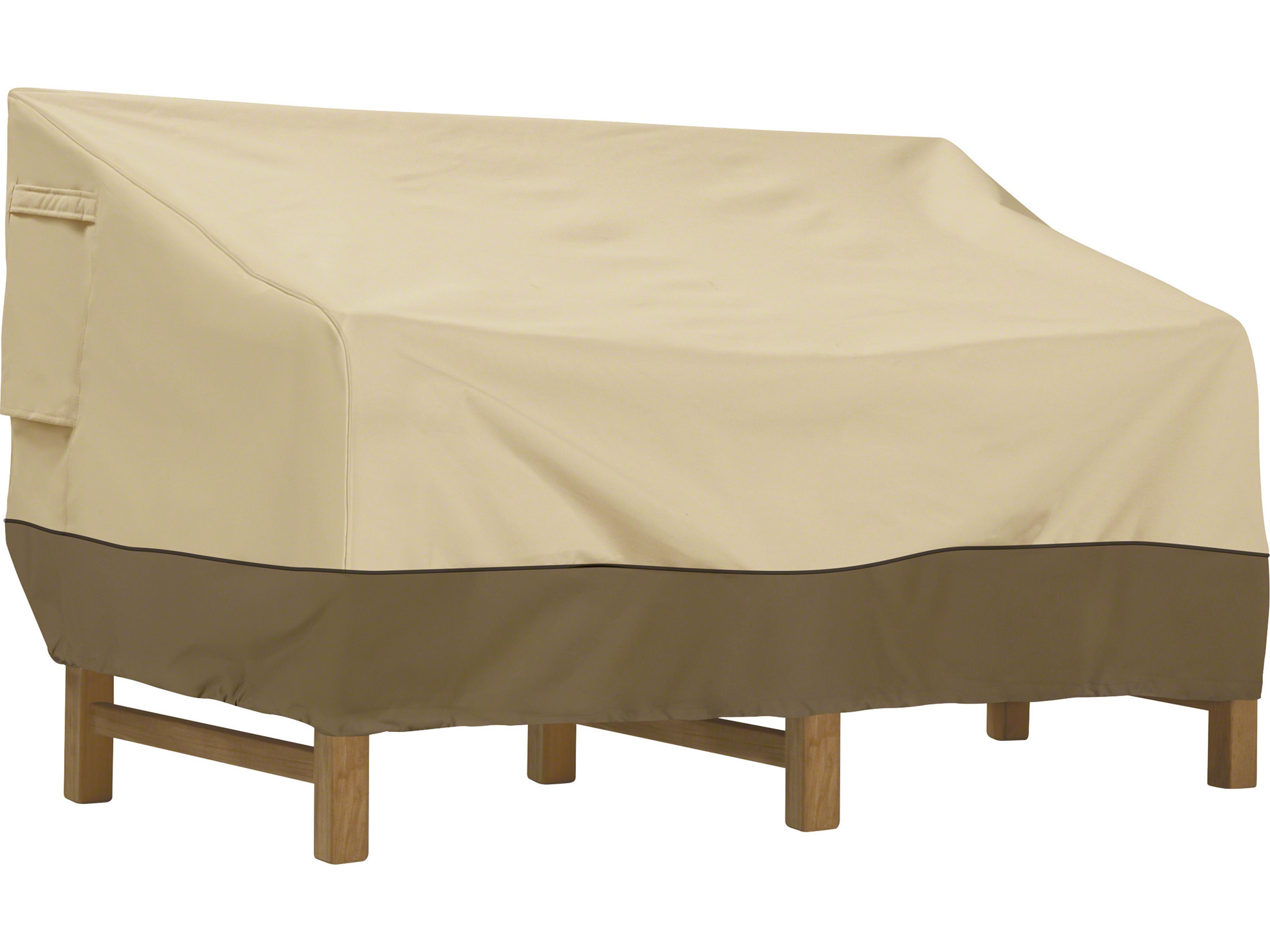 Duck Covers Veranda Pebble 90 Inch Large Deep Loveseat/Sofa Cover