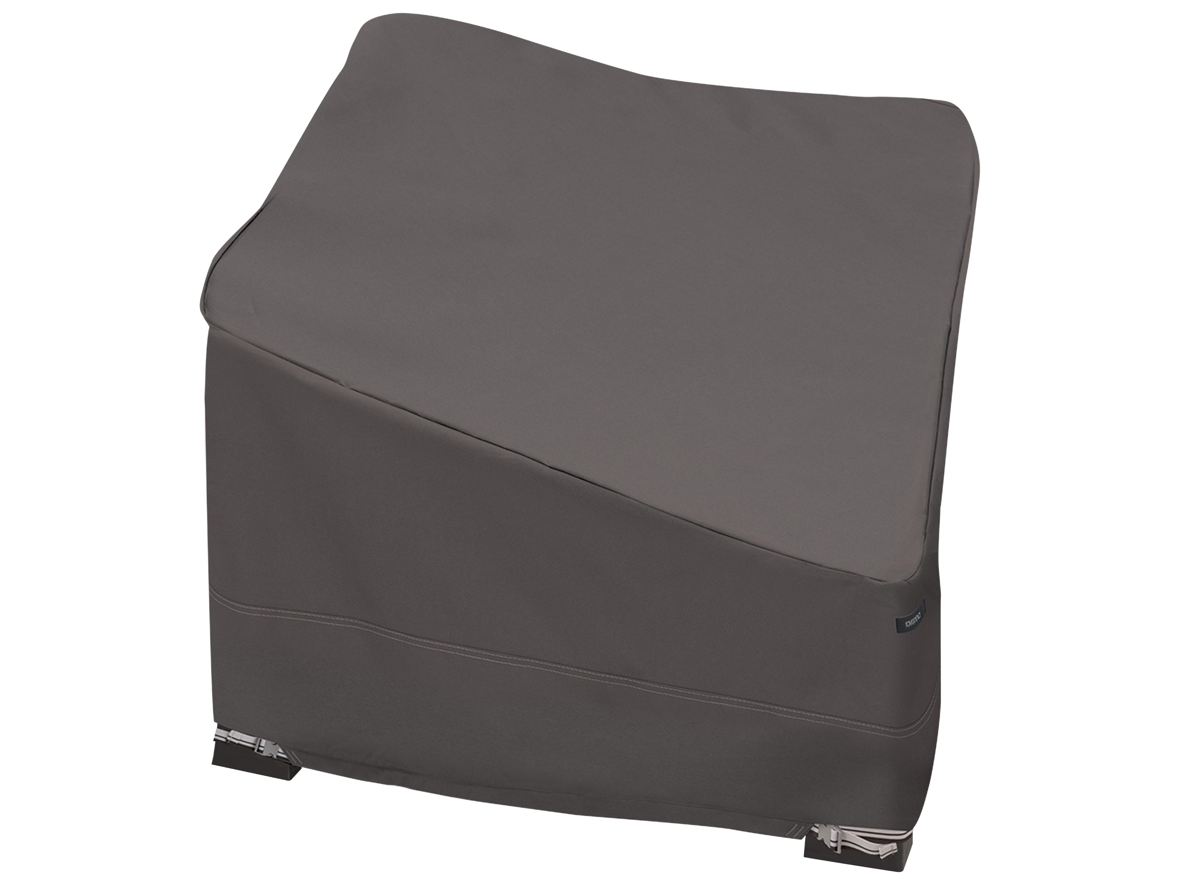 Duck Covers Ravenna Dark Taupe 42 Inch Deep Corner Sectional Cover