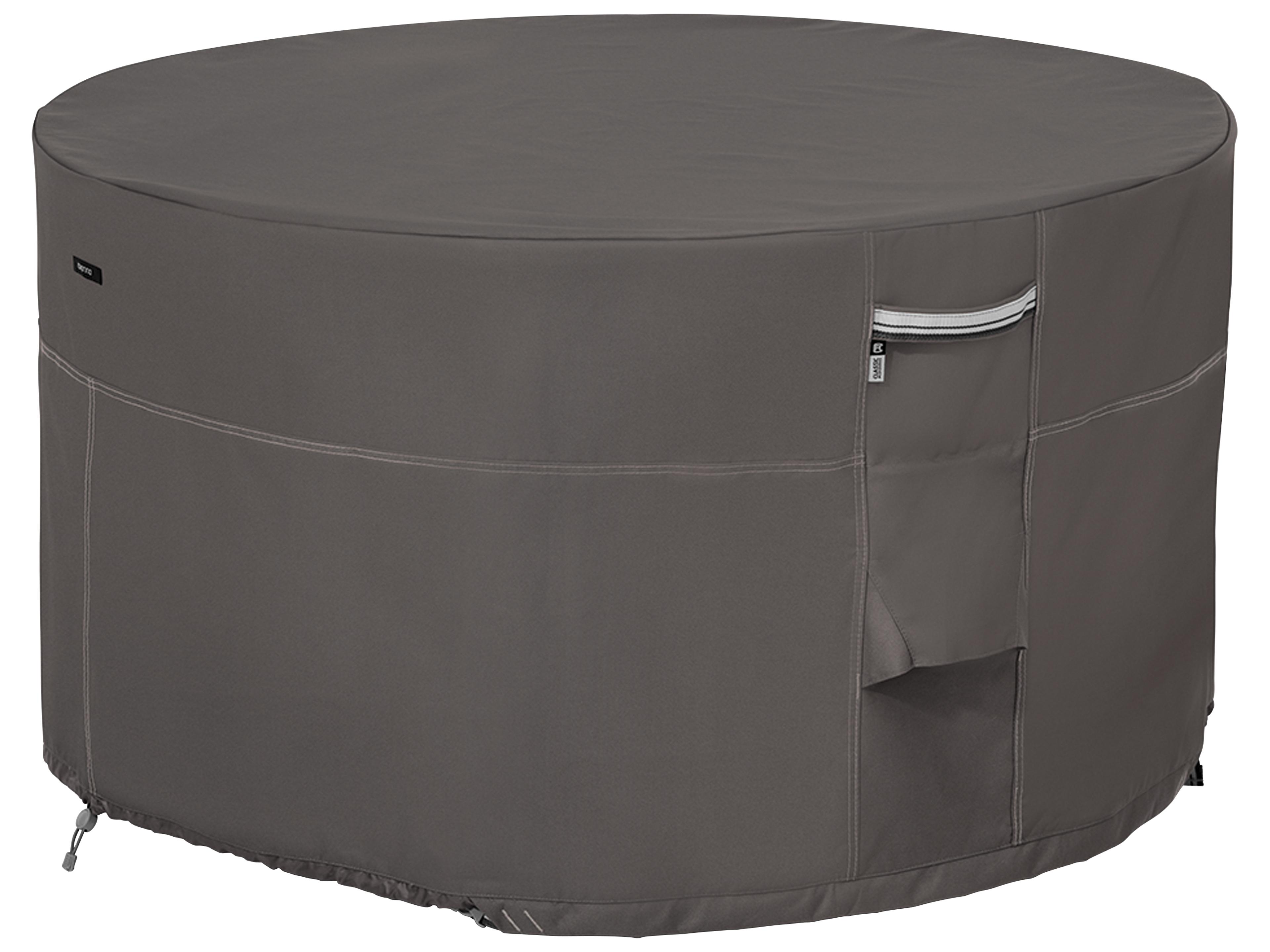 Duck Covers Ravenna Dark Taupe 42 Inch Full Coverage Fire Pit Table Cover