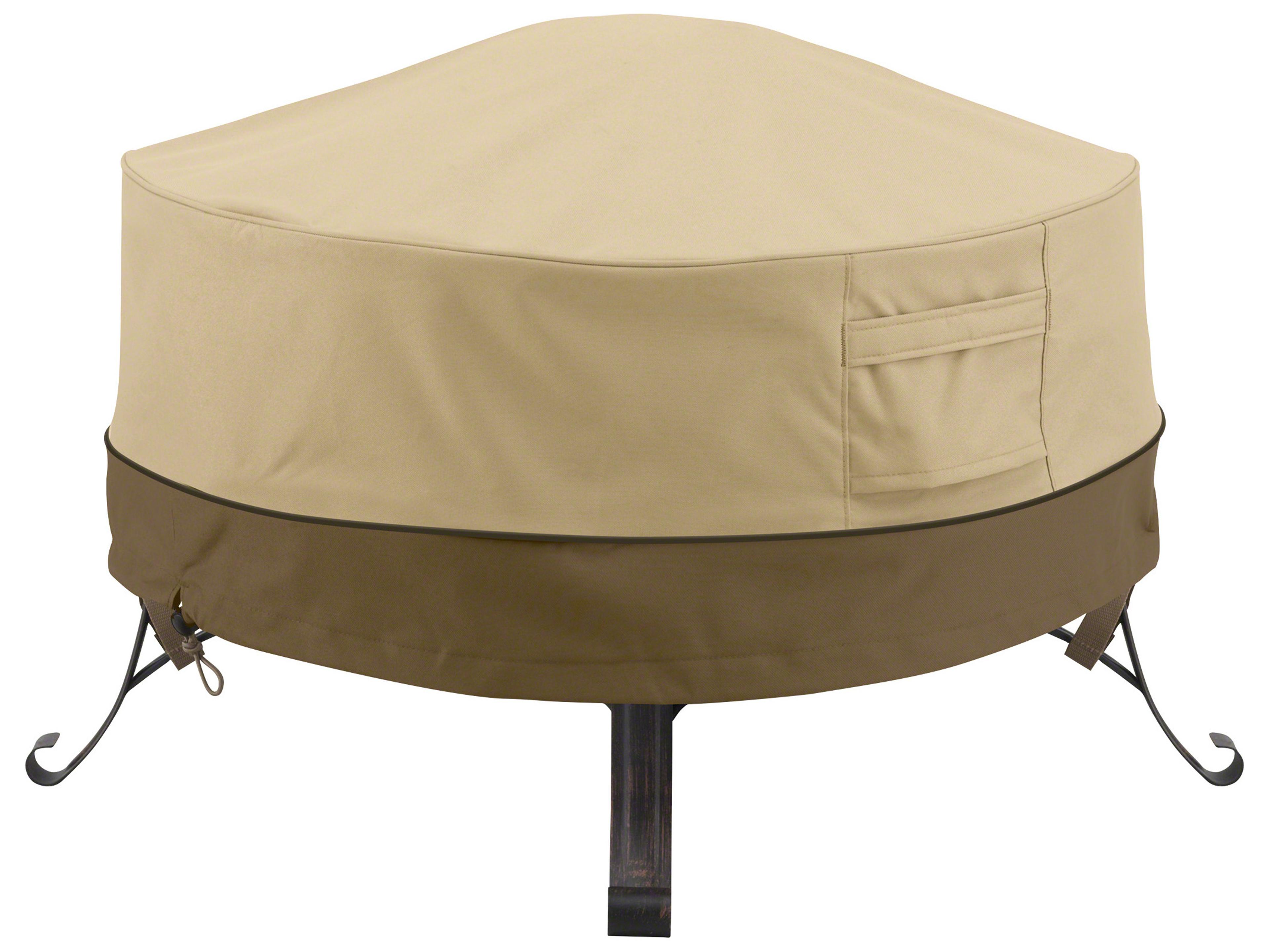 Duck Covers Veranda Pebble 36 Inch Full Coverage Round Fire Pit Cover