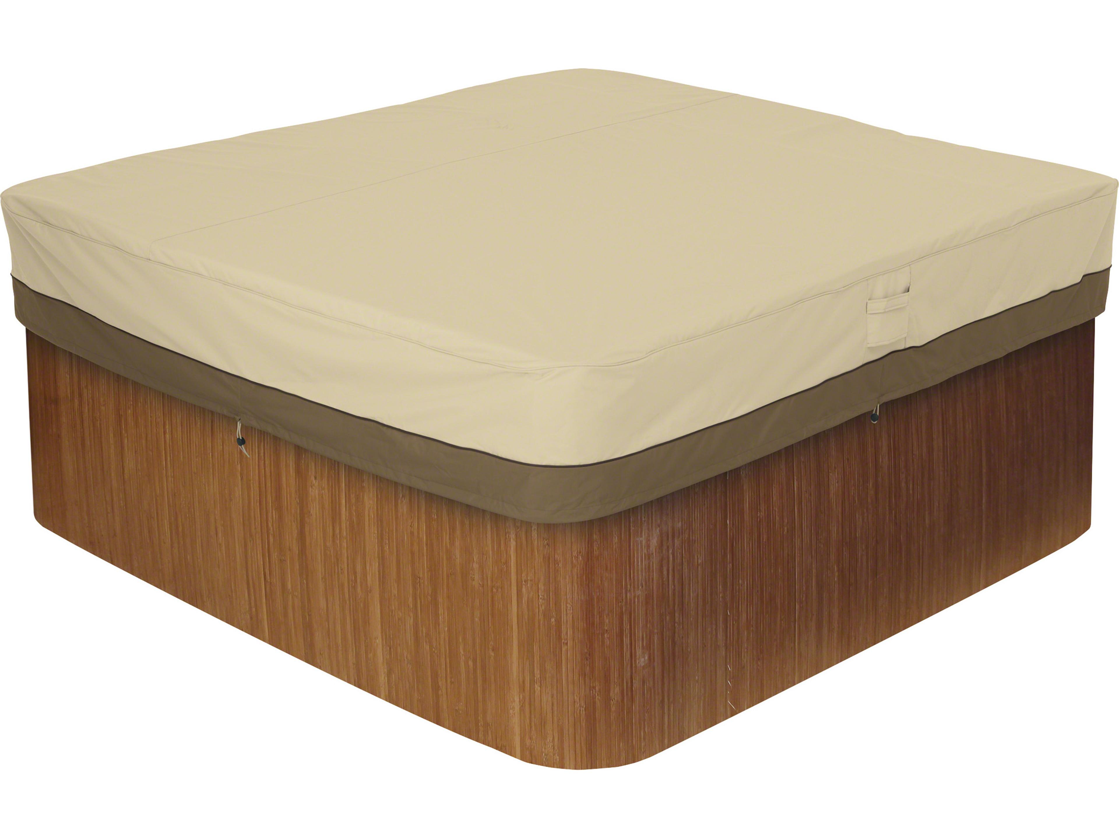 Duck Covers Veranda Pebble 86 Inch Square Hot Tub Cover