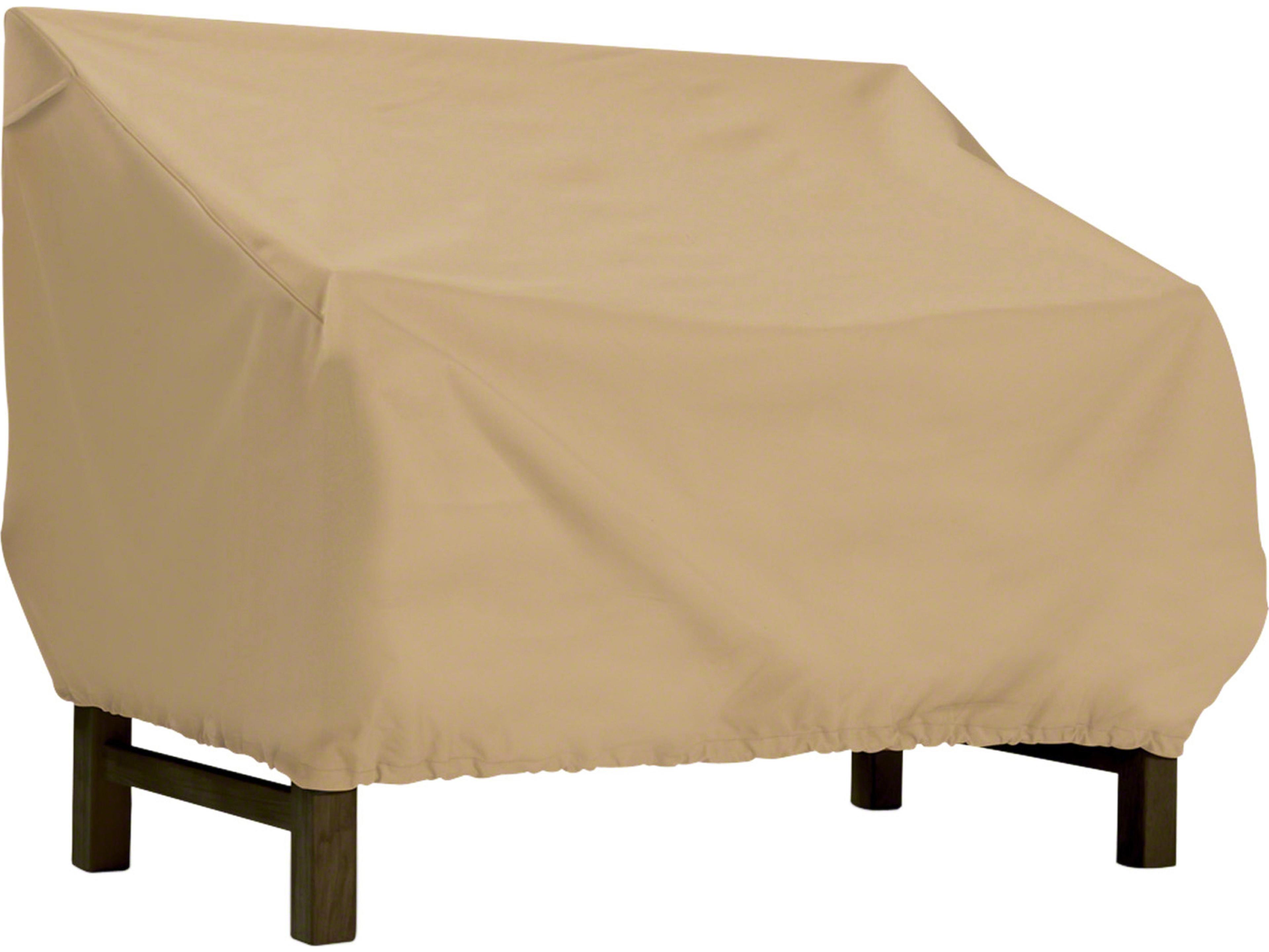 Duck Covers Terrazzo Sand 60 Inch Small Patio Bench/Loveseat Cover