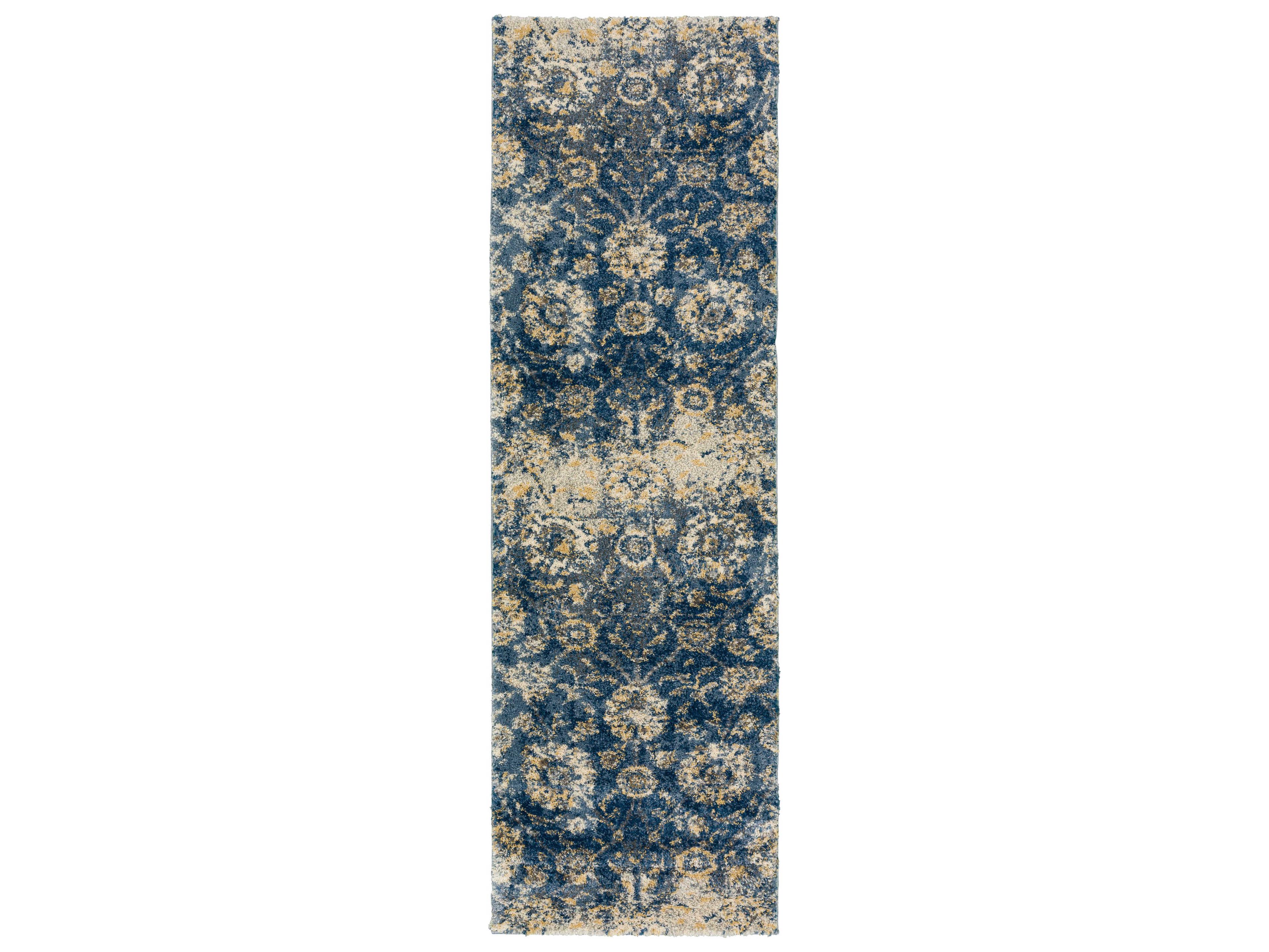 Dalyn Barkley Shag Floral Runner Area Rug