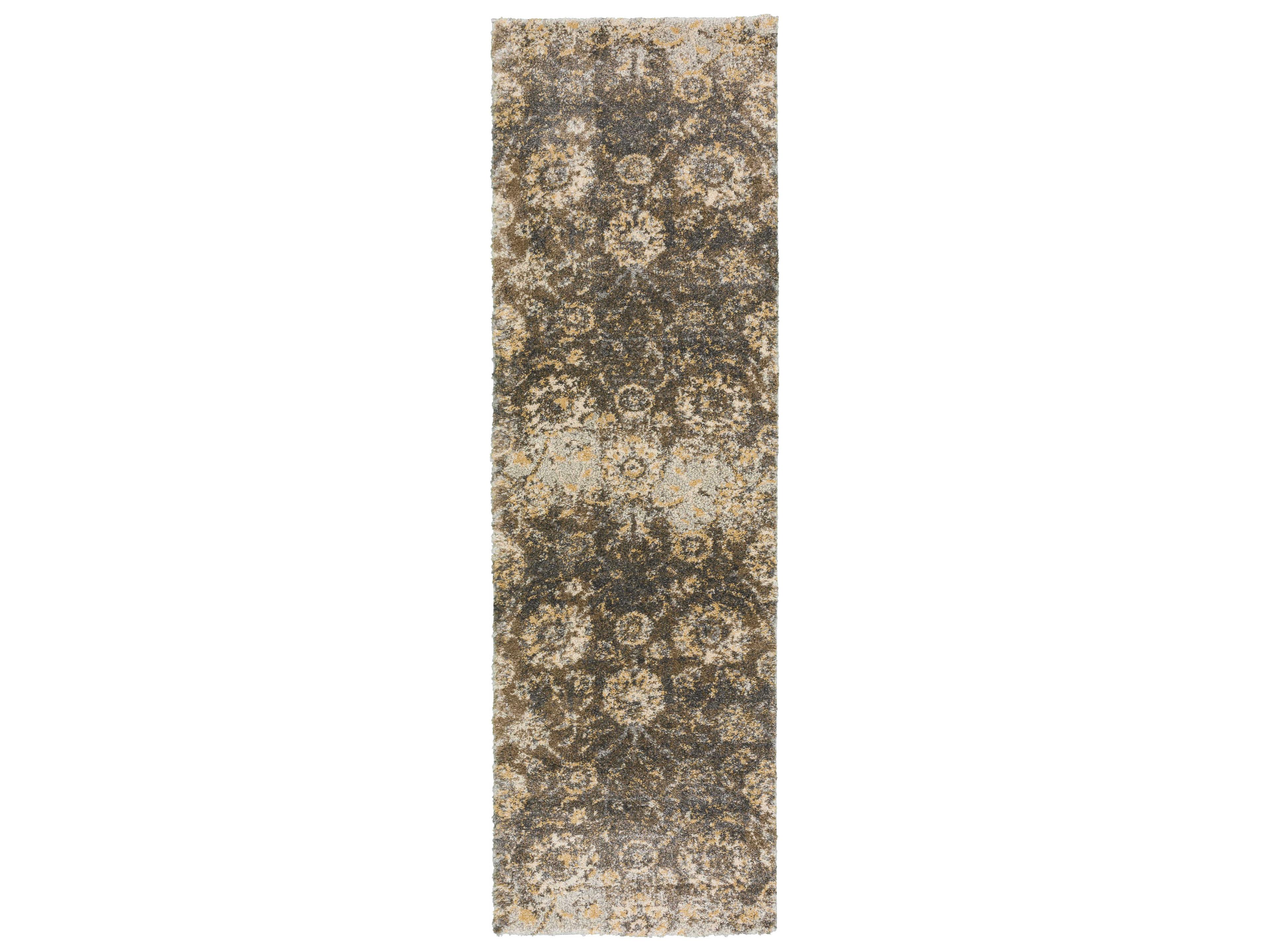 Dalyn Barkley Shag Floral Runner Area Rug