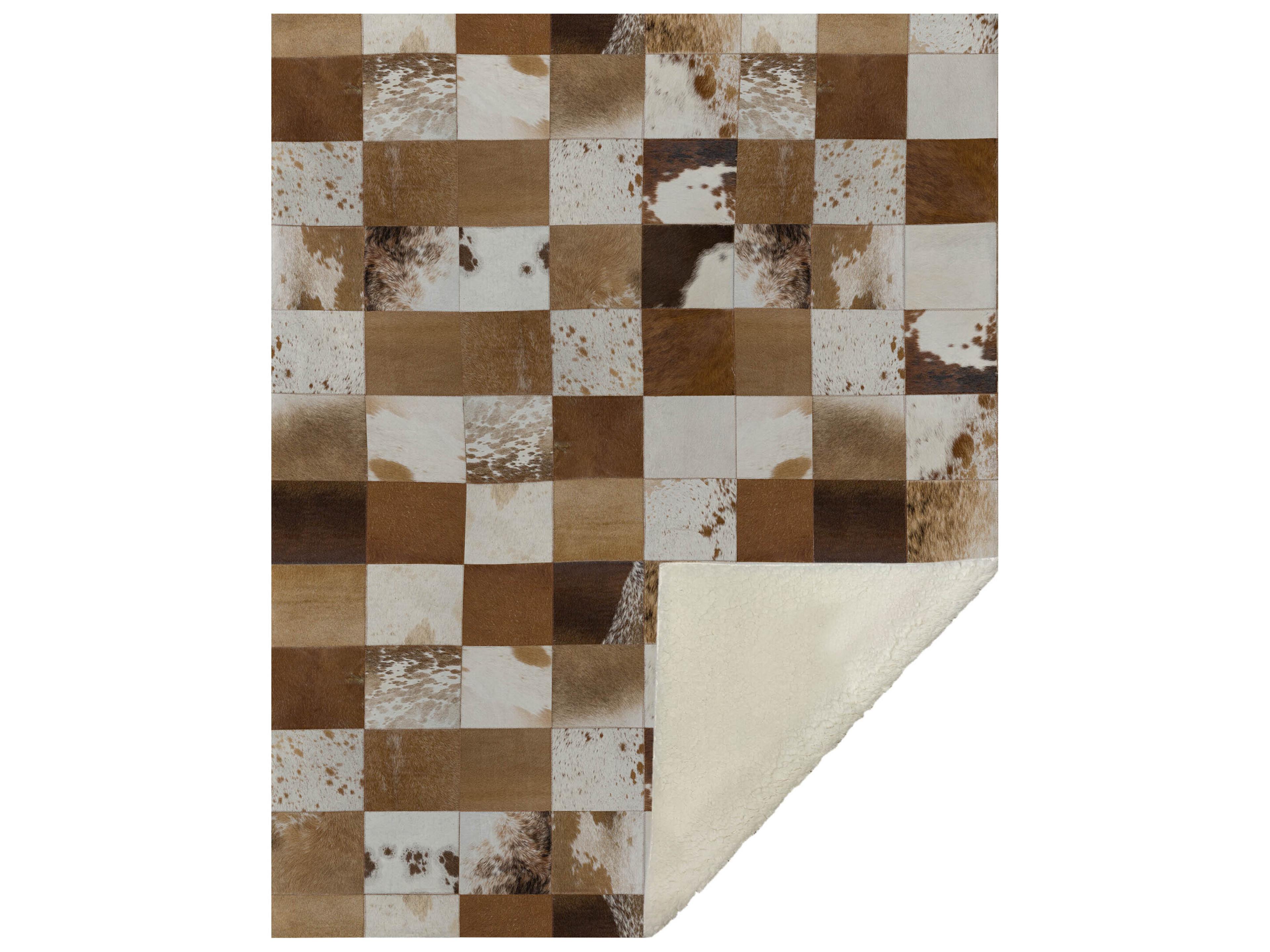 Dalyn Sherpa Brown Polyester Throw