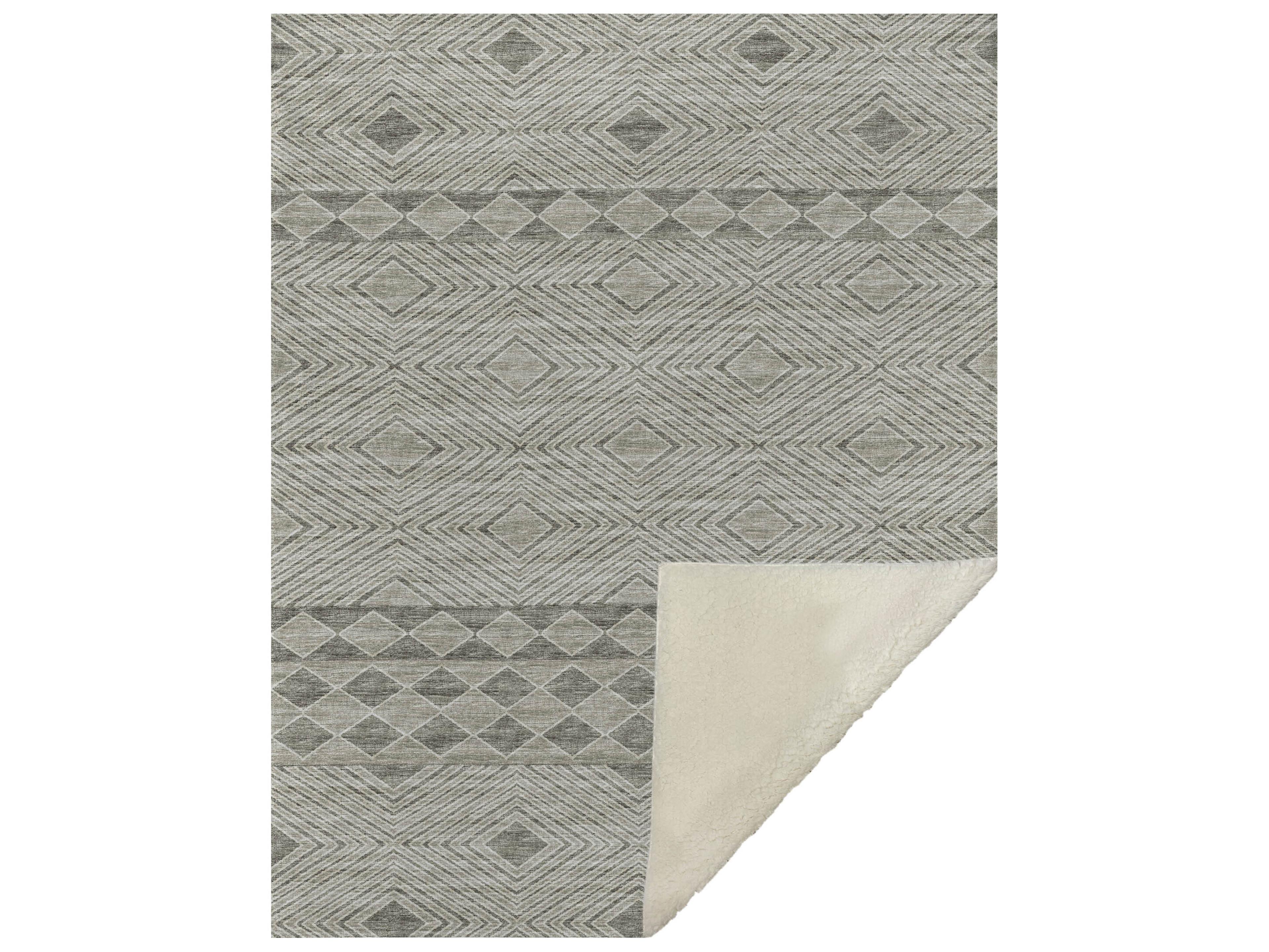 Dalyn Sherpa Neutral Polyester Throw