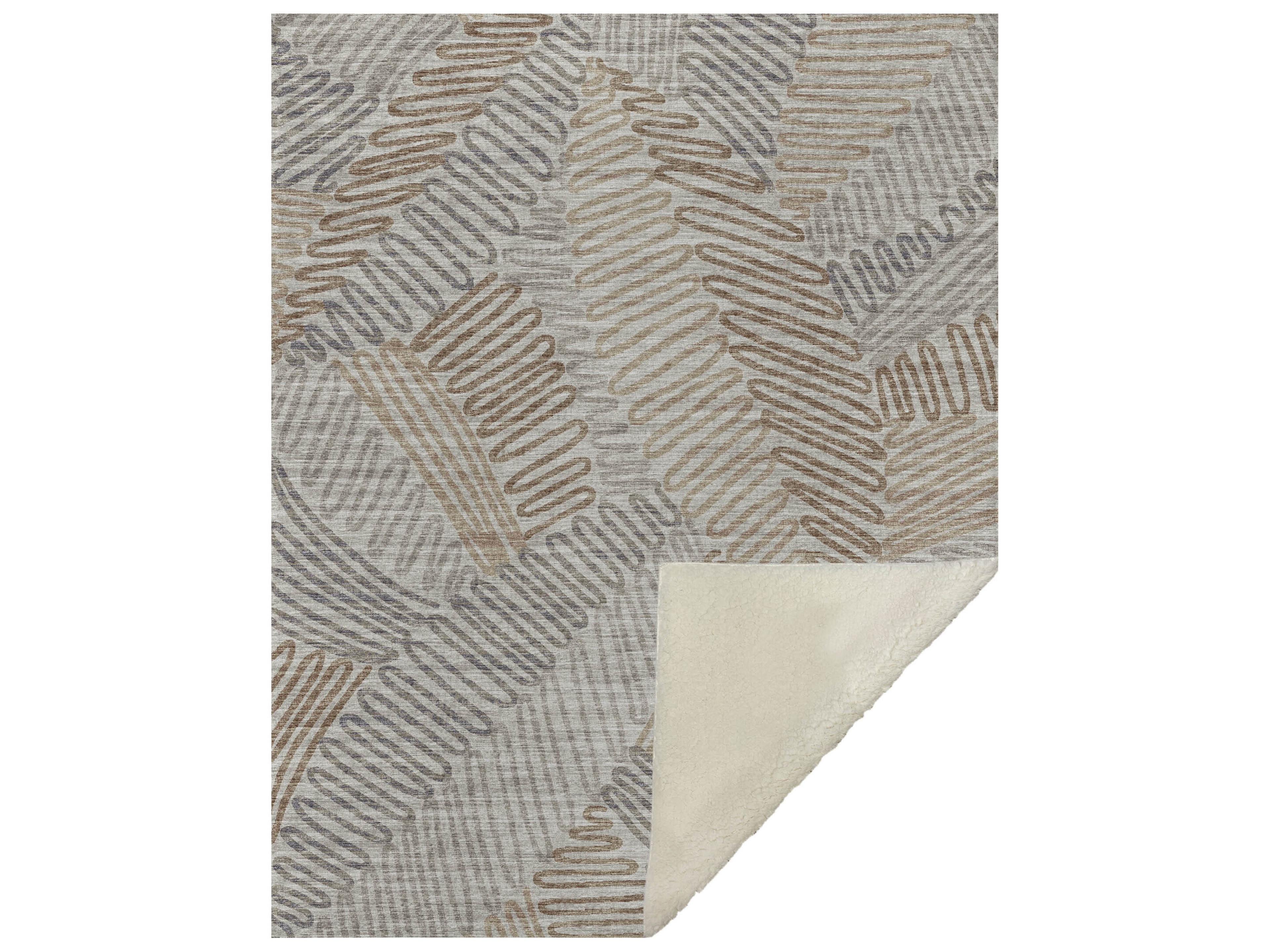 Dalyn Sherpa Neutral Polyester Throw