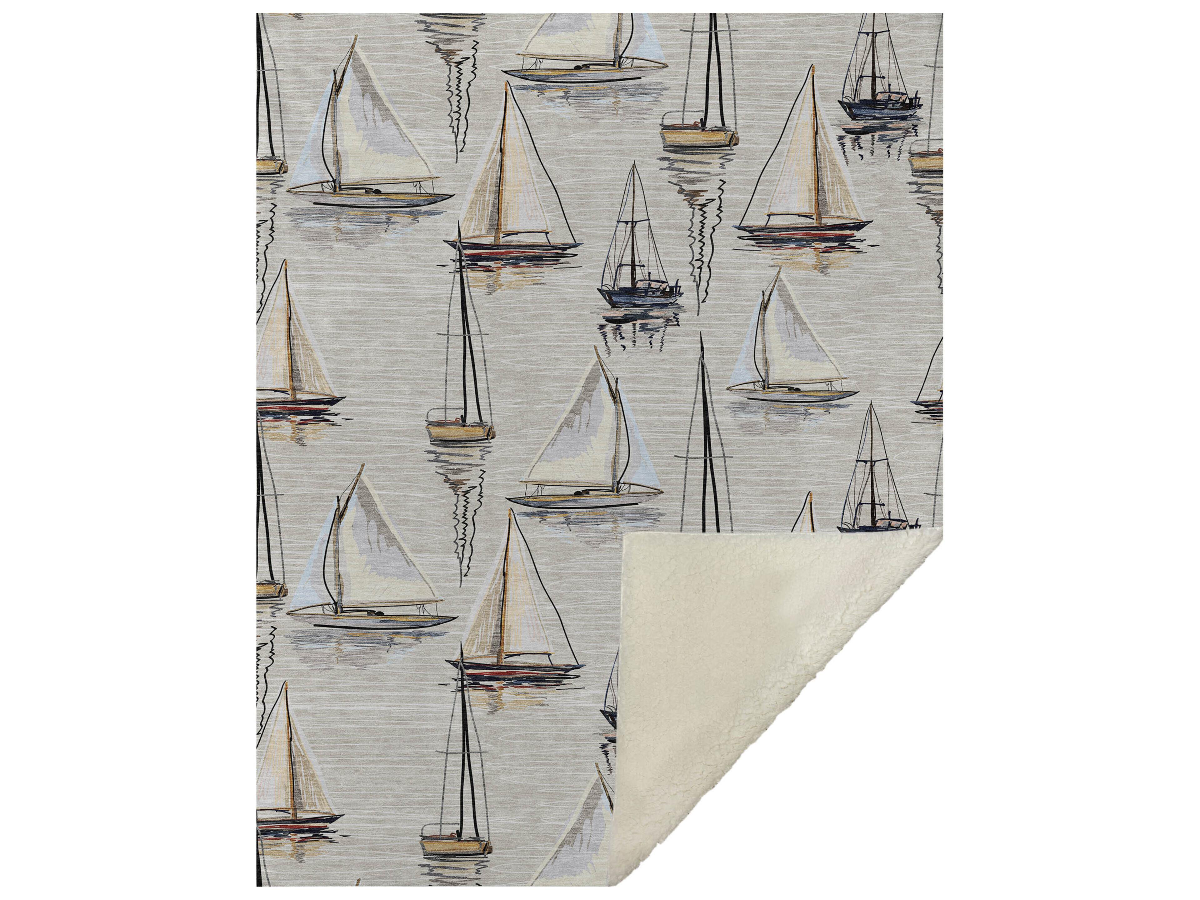 Dalyn Sherpa Ivory Polyester Throw