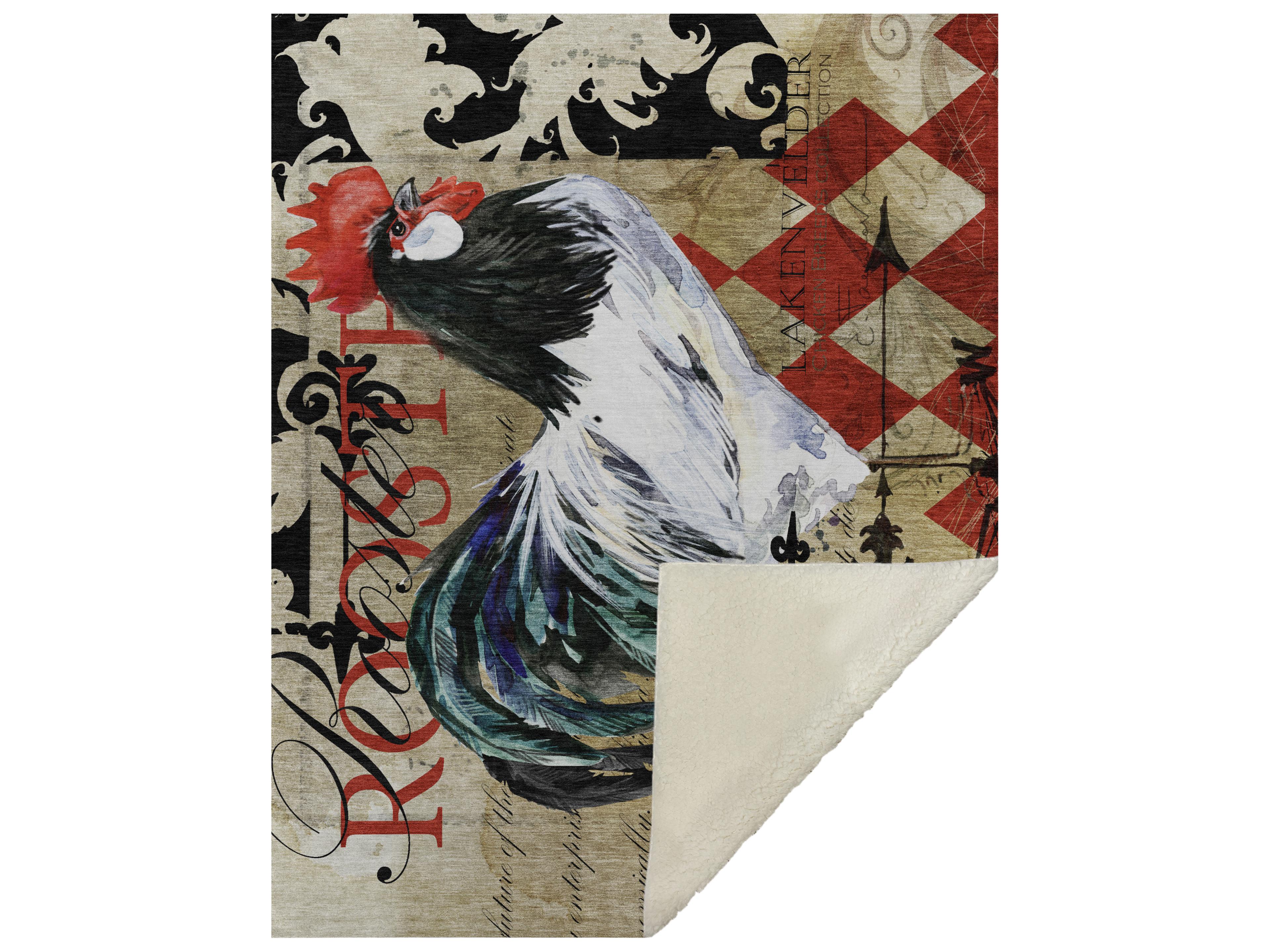 Dalyn Sherpa Brown Polyester Throw