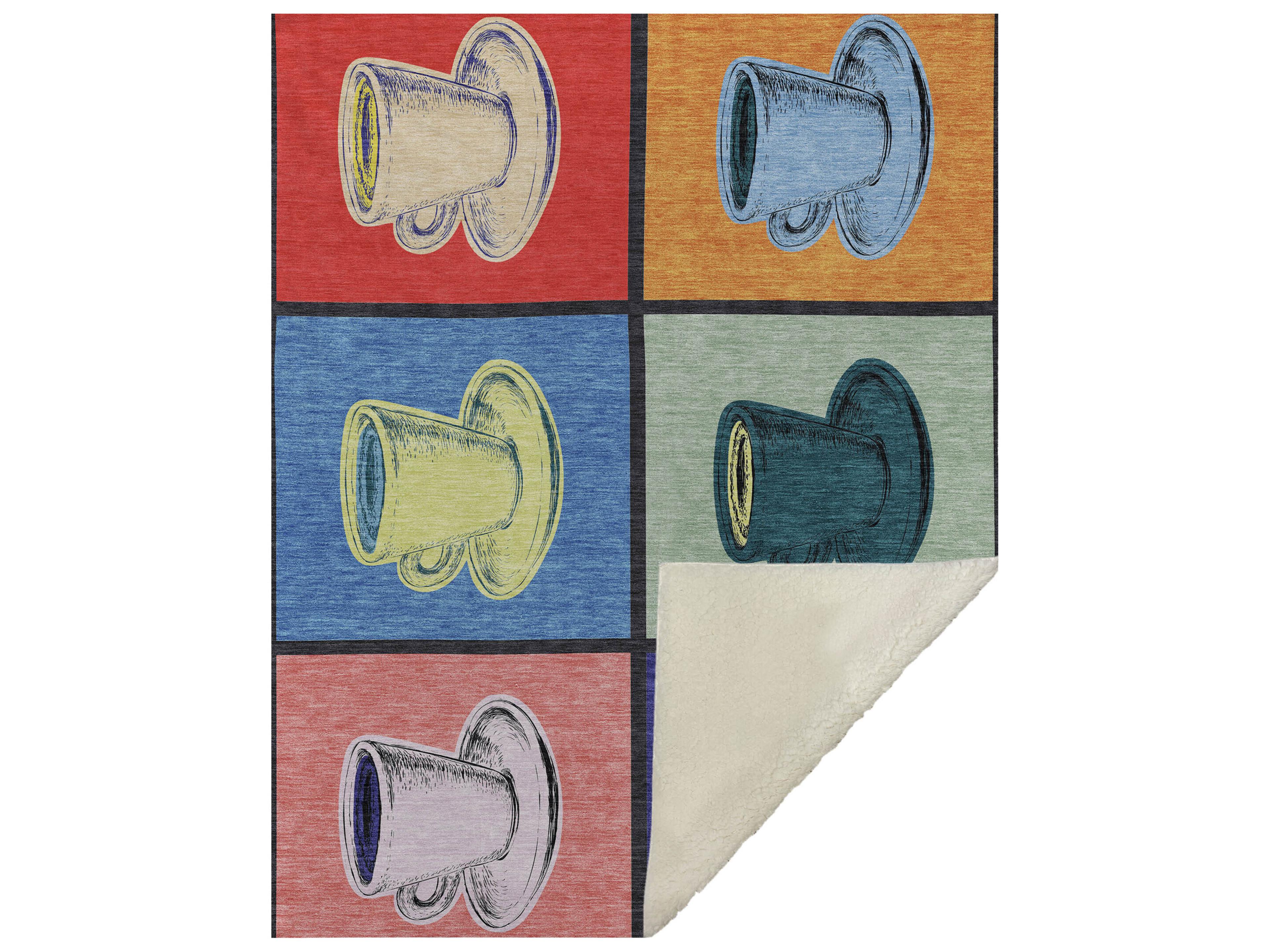 Dalyn Sherpa Multi Polyester Throw