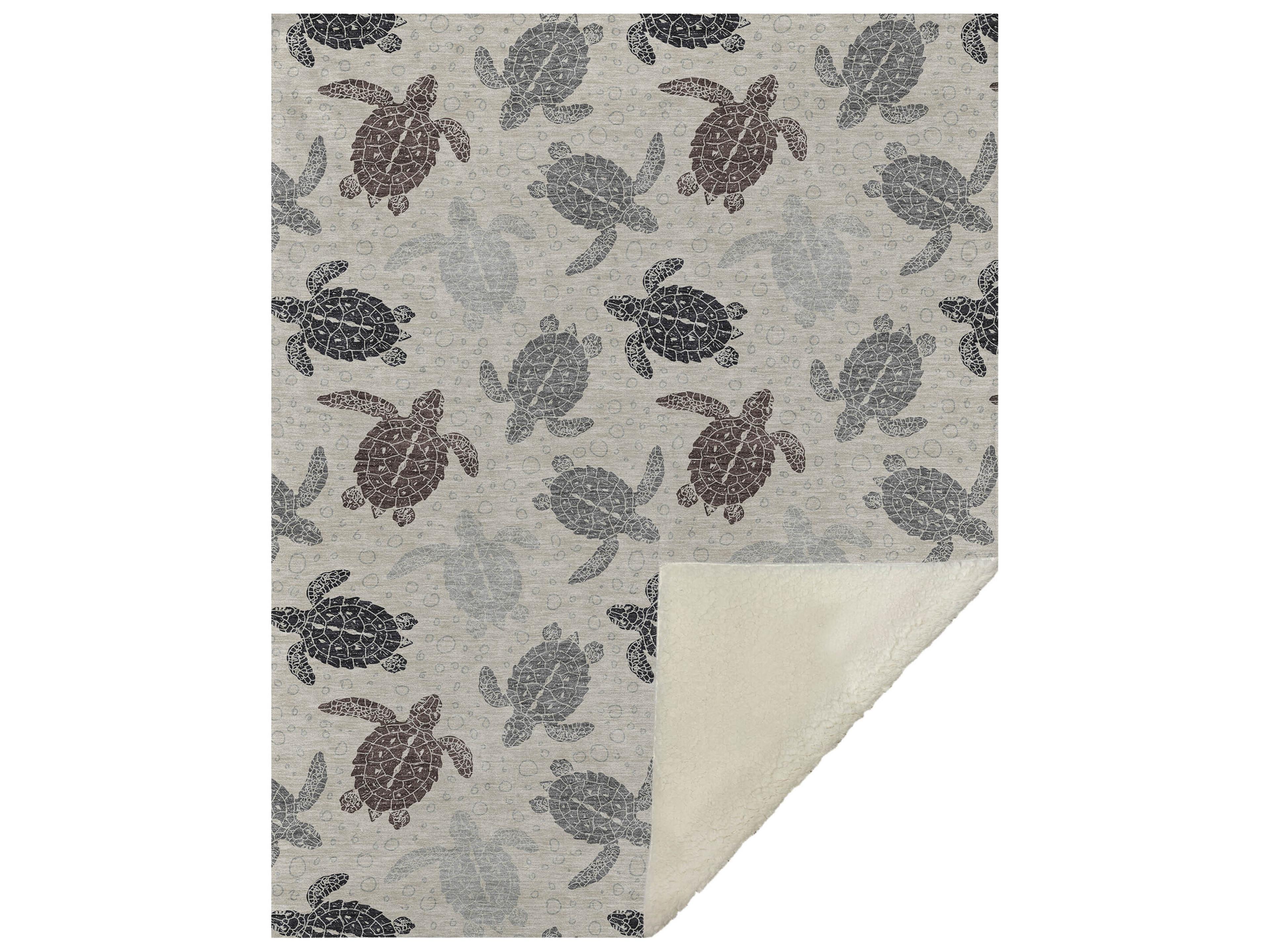 Dalyn Sherpa Beige Polyester Throw