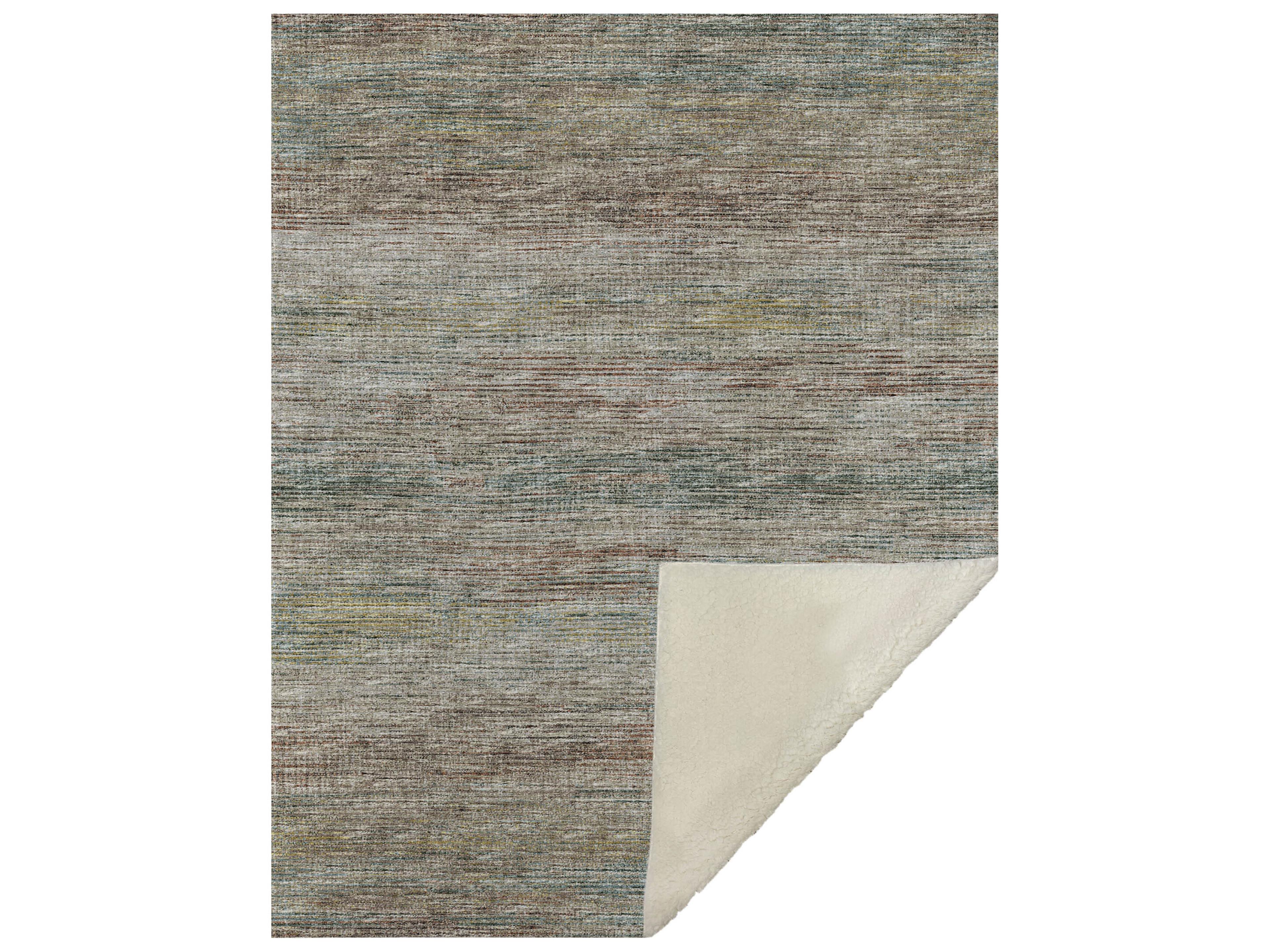 Dalyn Sherpa Mocha Polyester Throw