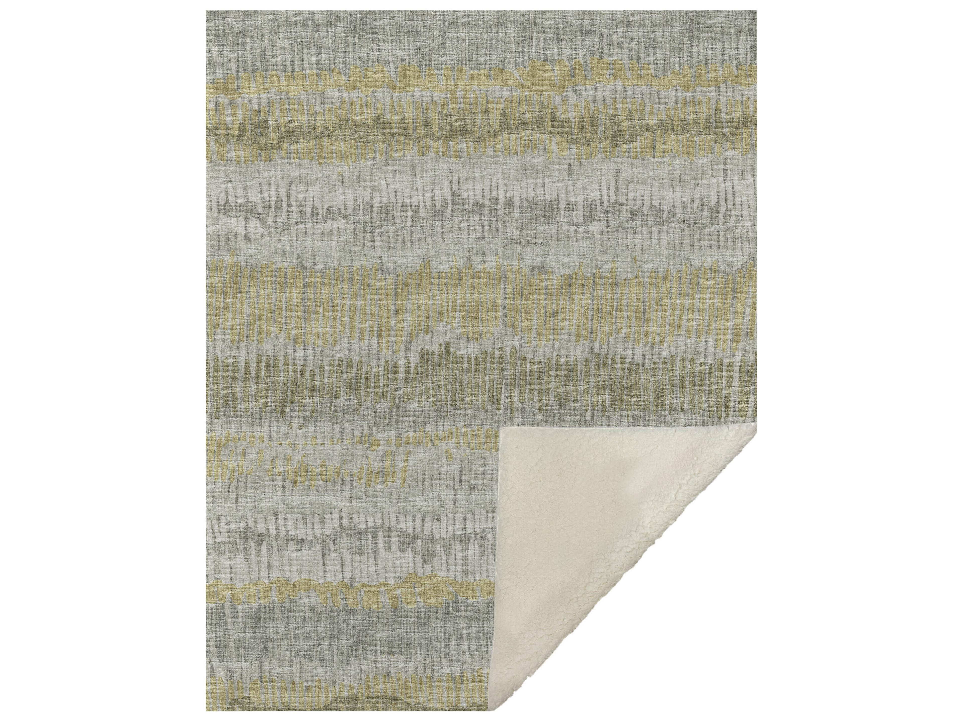 Dalyn Sherpa Taupe Polyester Throw