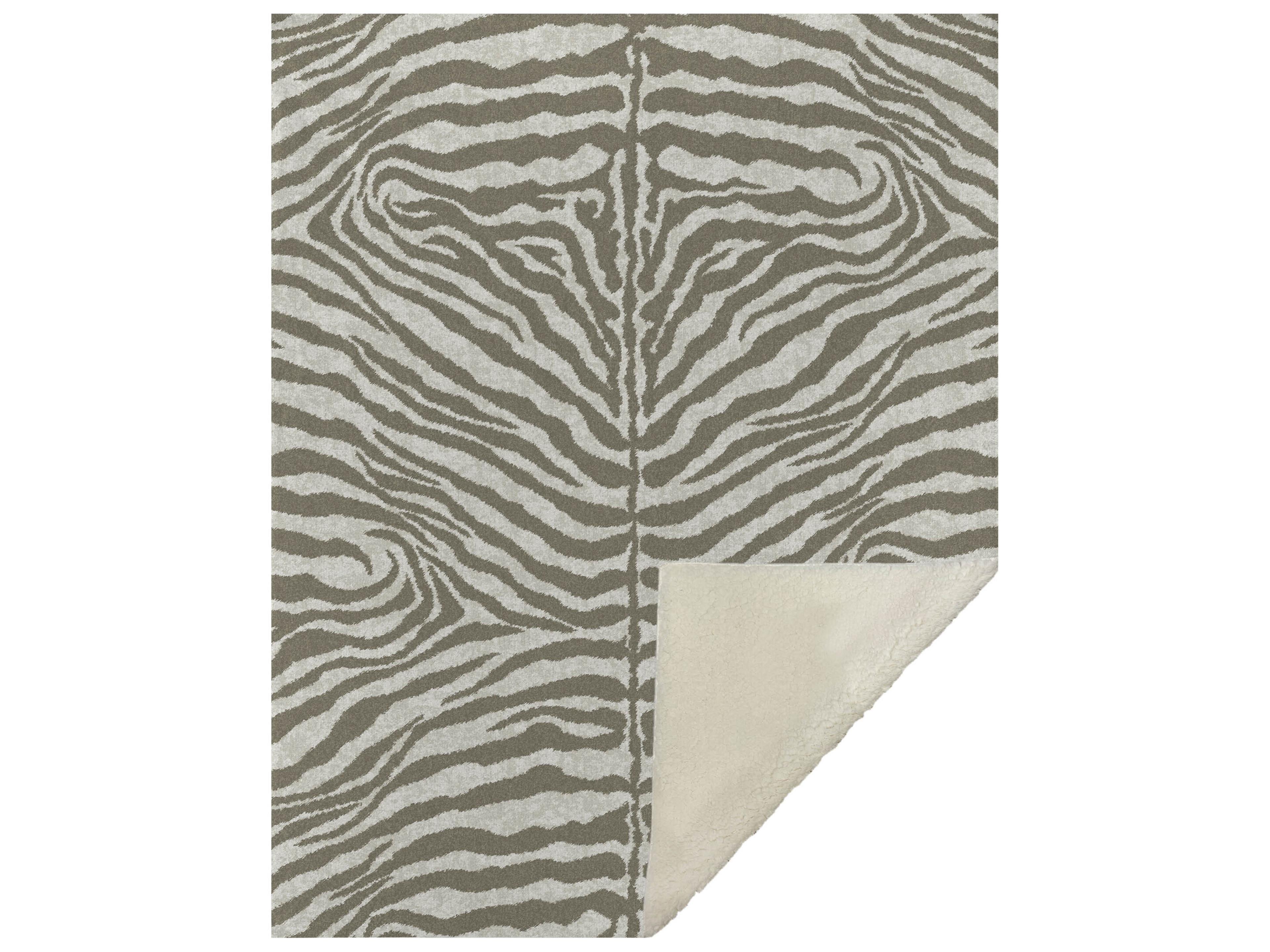 Dalyn Sherpa Neutral Polyester Throw