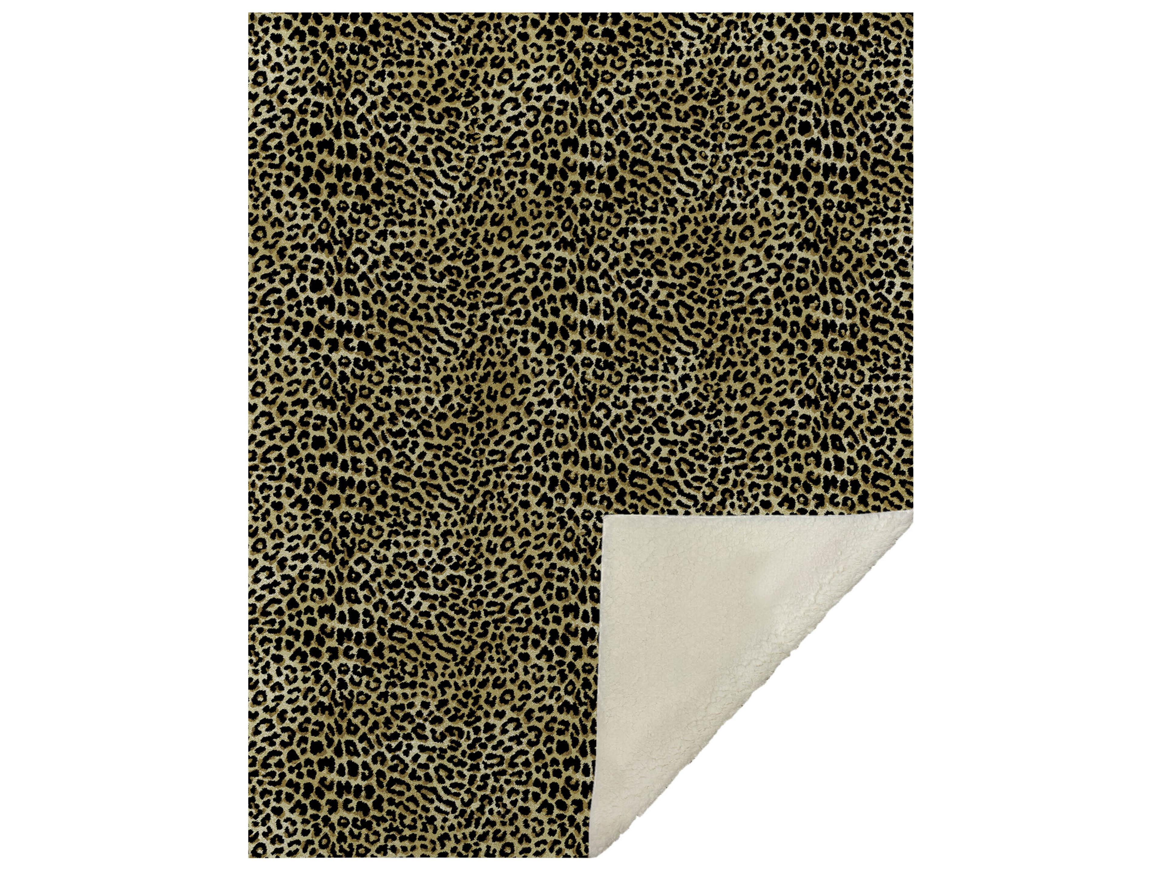 Dalyn Sherpa Gold Polyester Throw