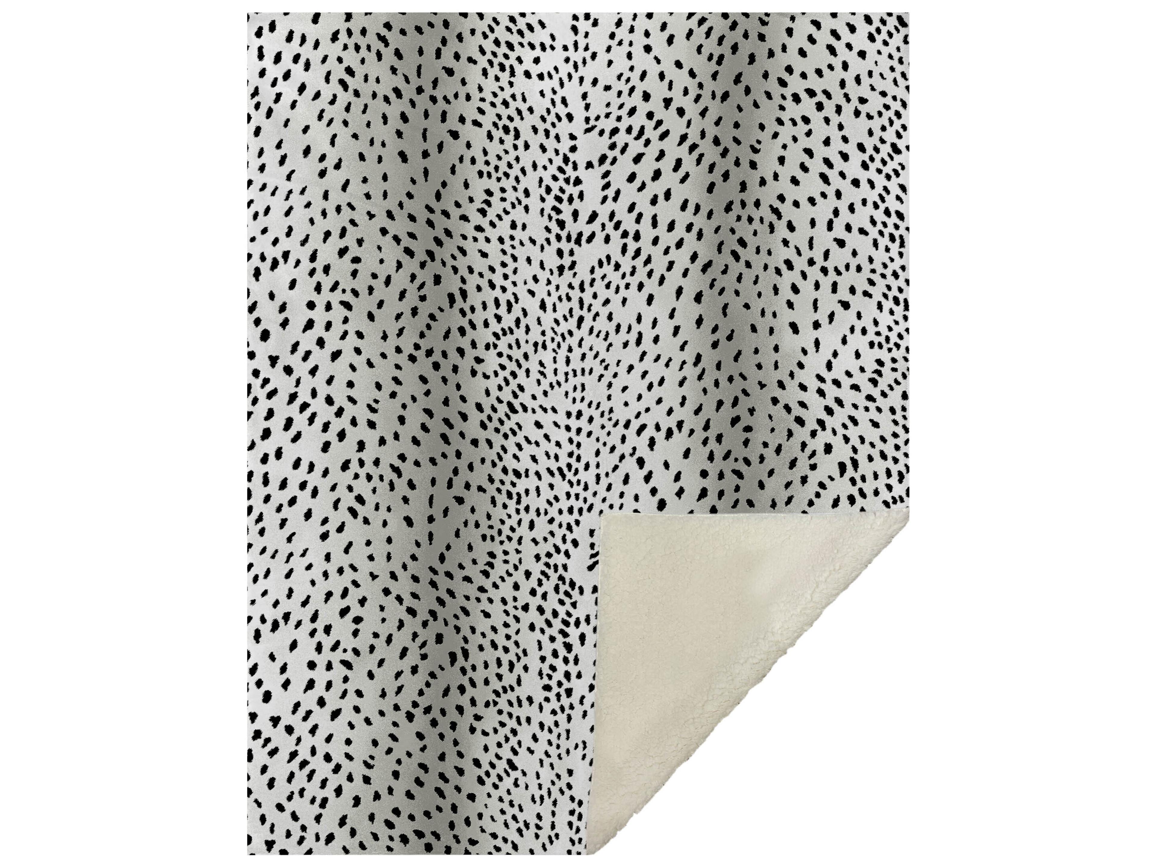 Dalyn Sherpa Ivory Polyester Throw