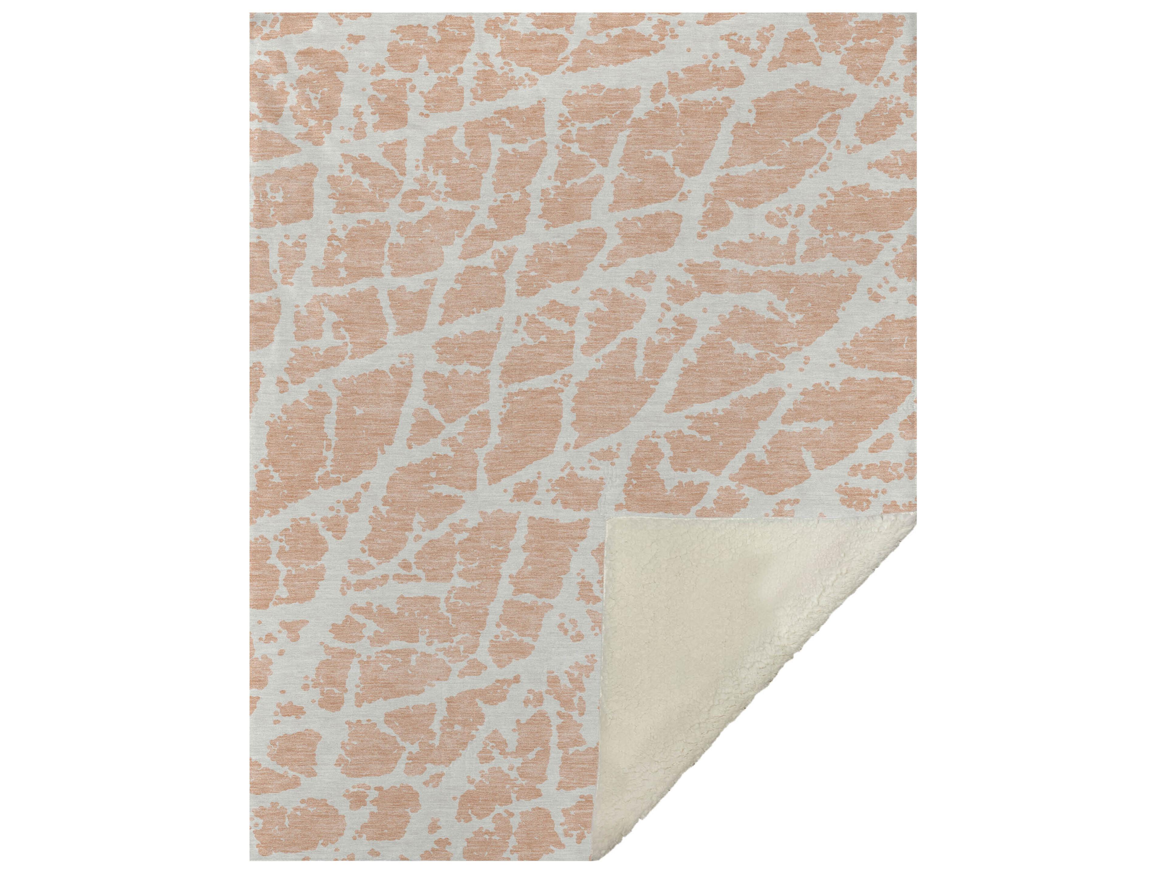 Dalyn Sherpa Orange Polyester Throw