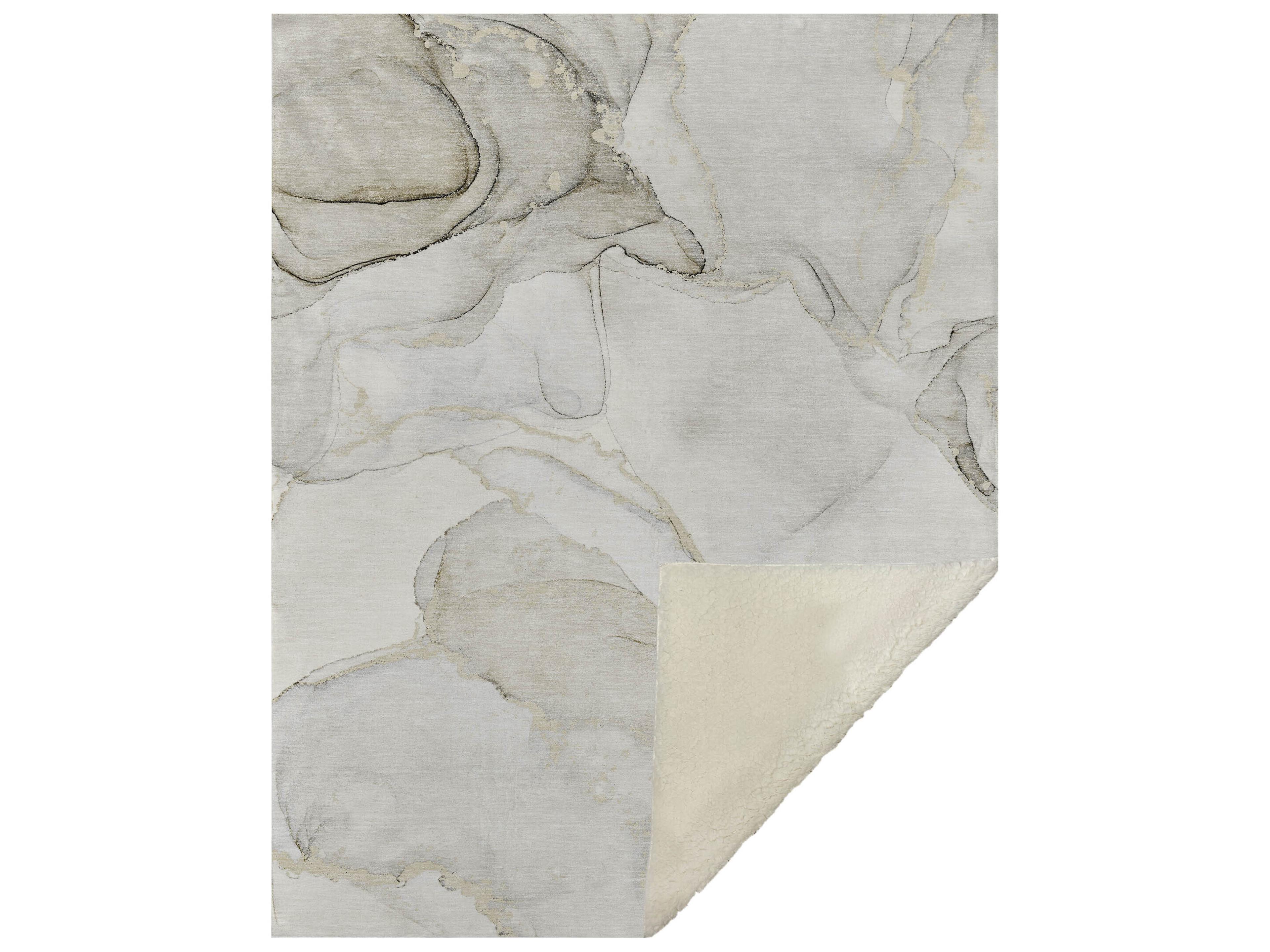 Dalyn Sherpa Brown Polyester Throw