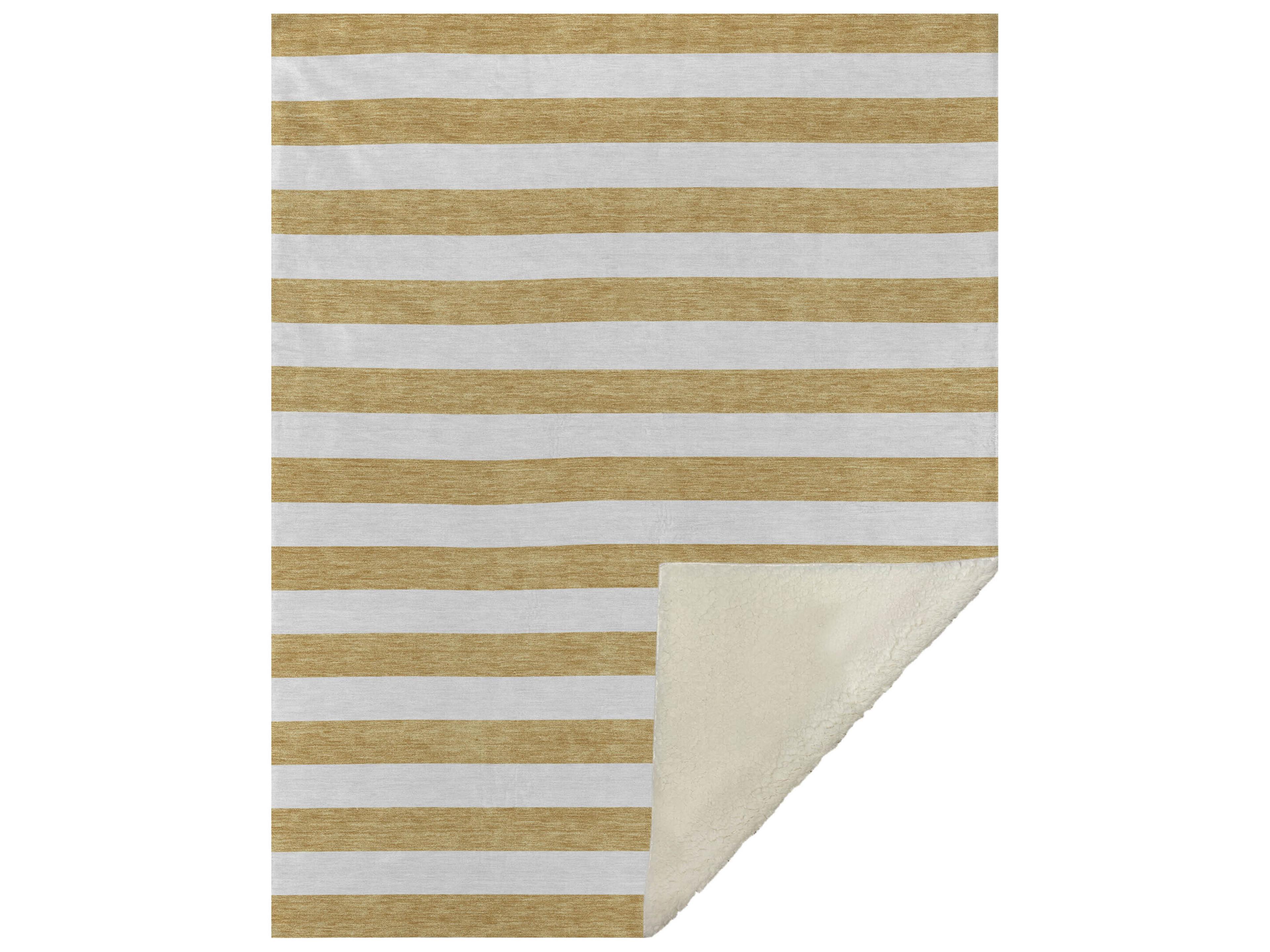 Dalyn Sherpa Gold Polyester Throw