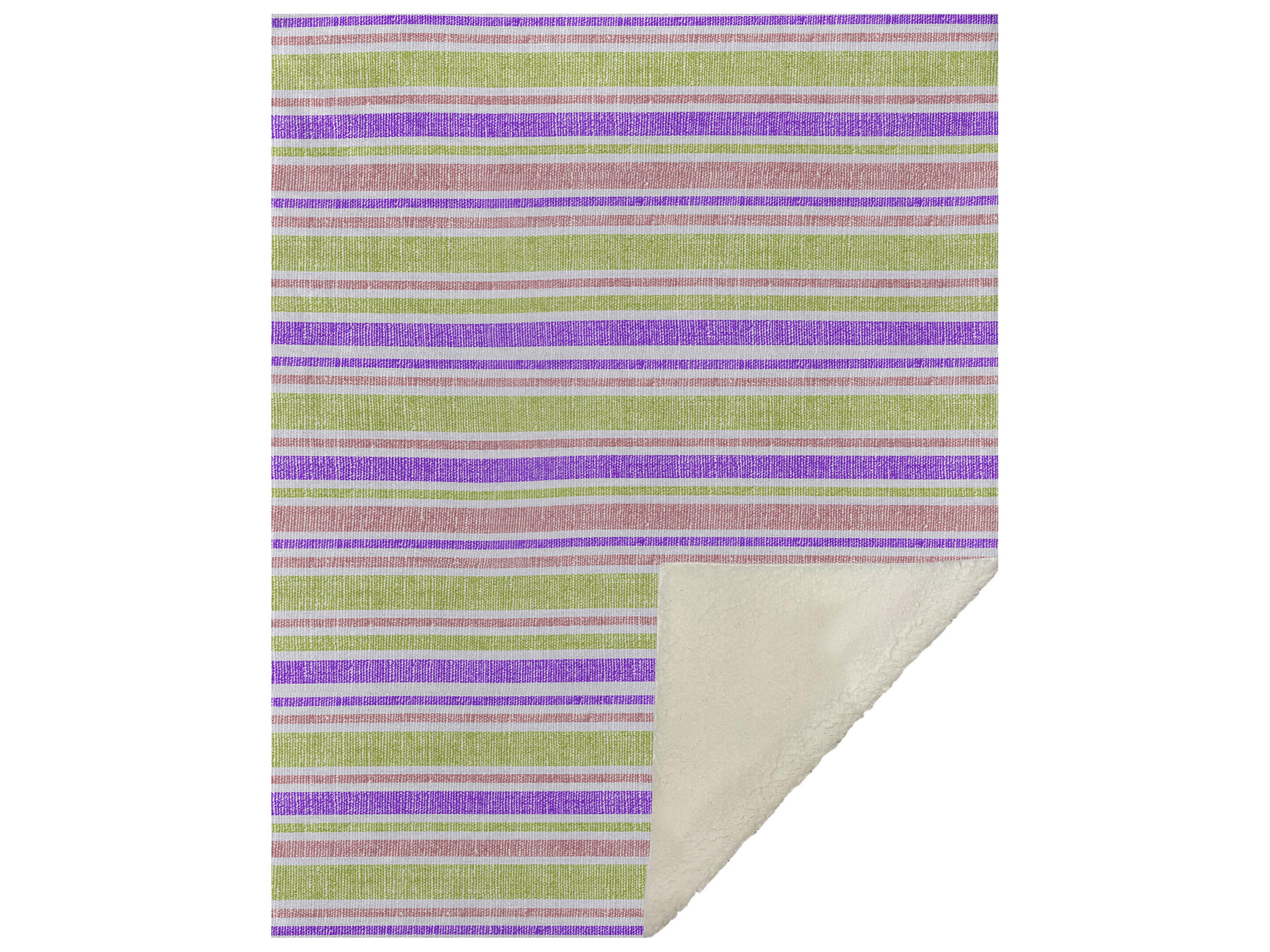 Dalyn Sherpa Purple Polyester Throw