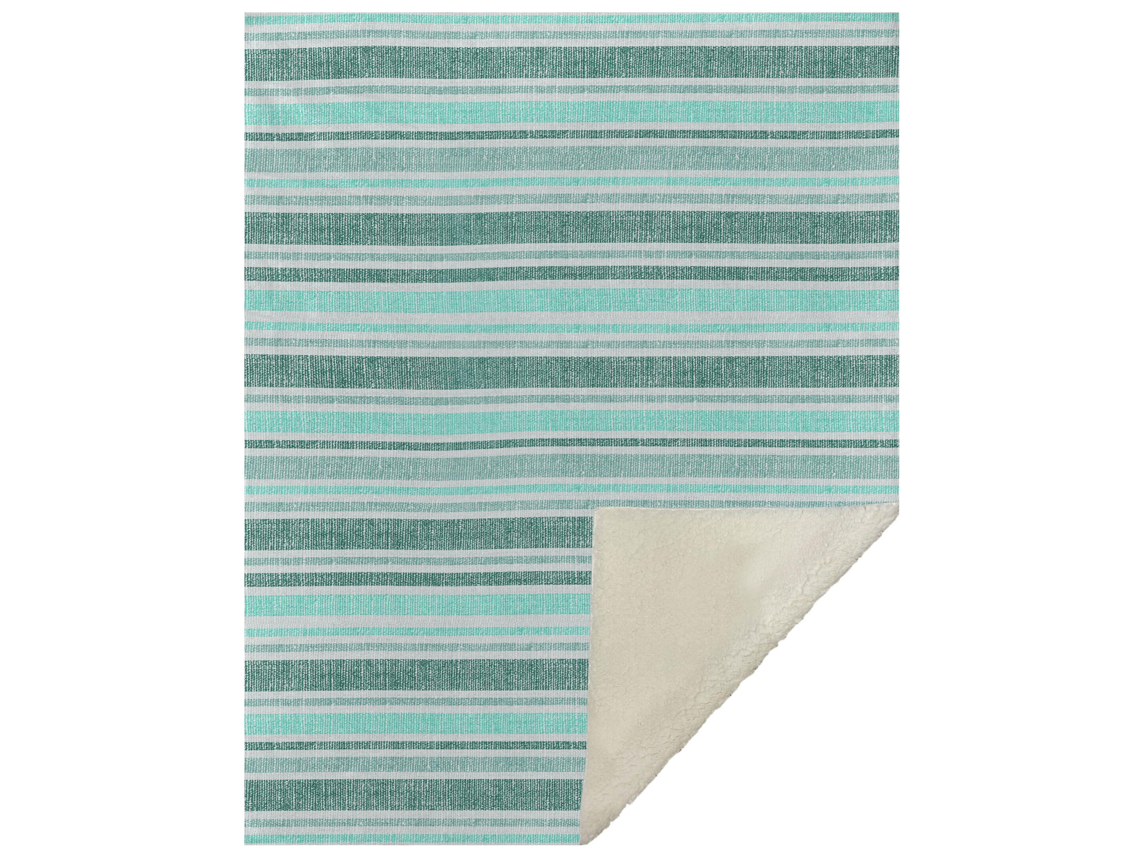 Dalyn Sherpa Teal Polyester Throw