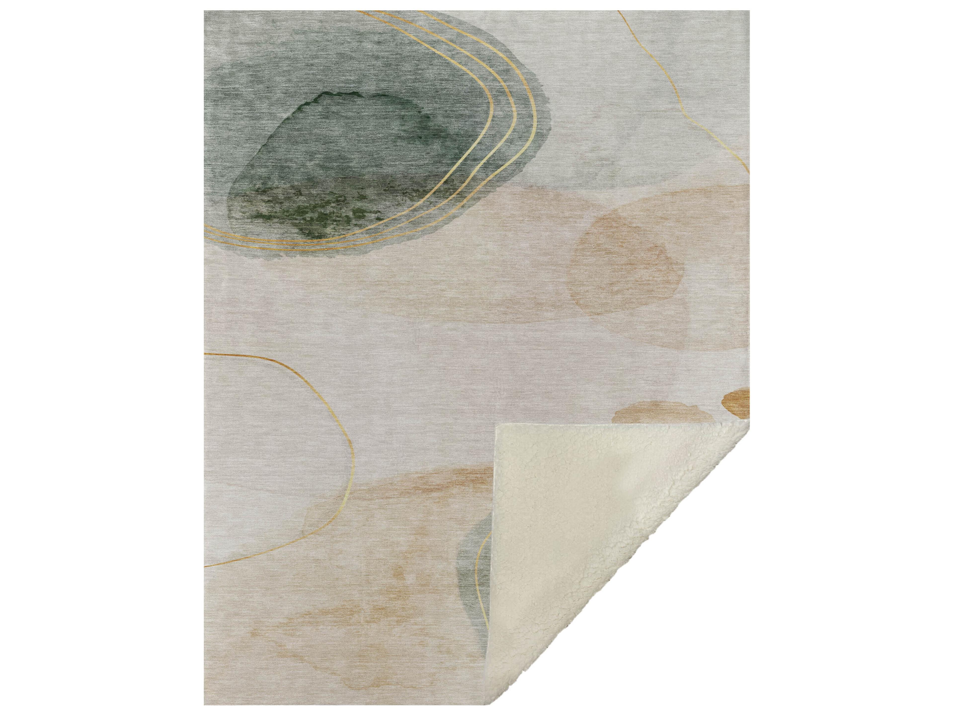 Dalyn Sherpa Brown Polyester Throw