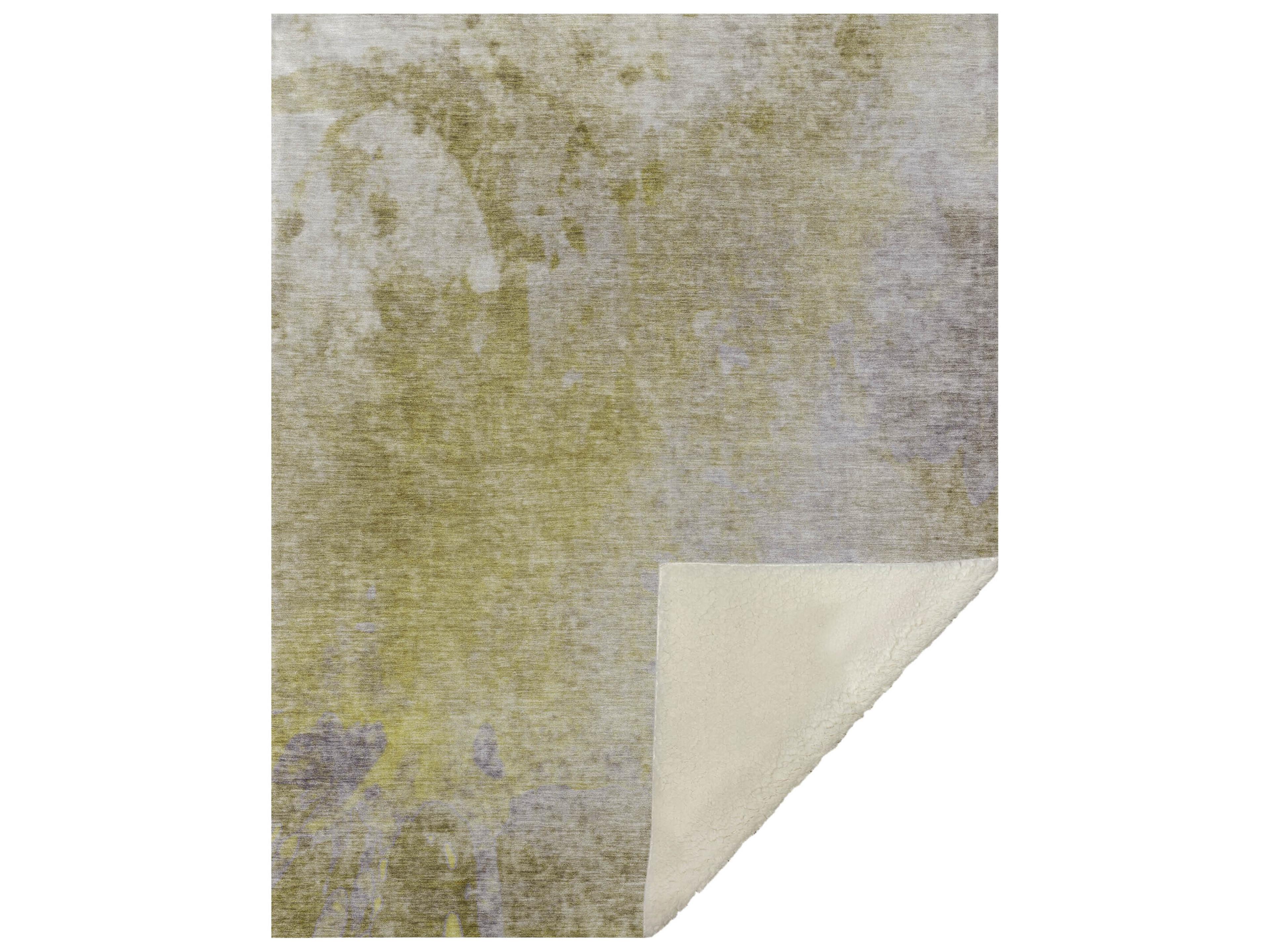 Dalyn Sherpa Gold Polyester Throw